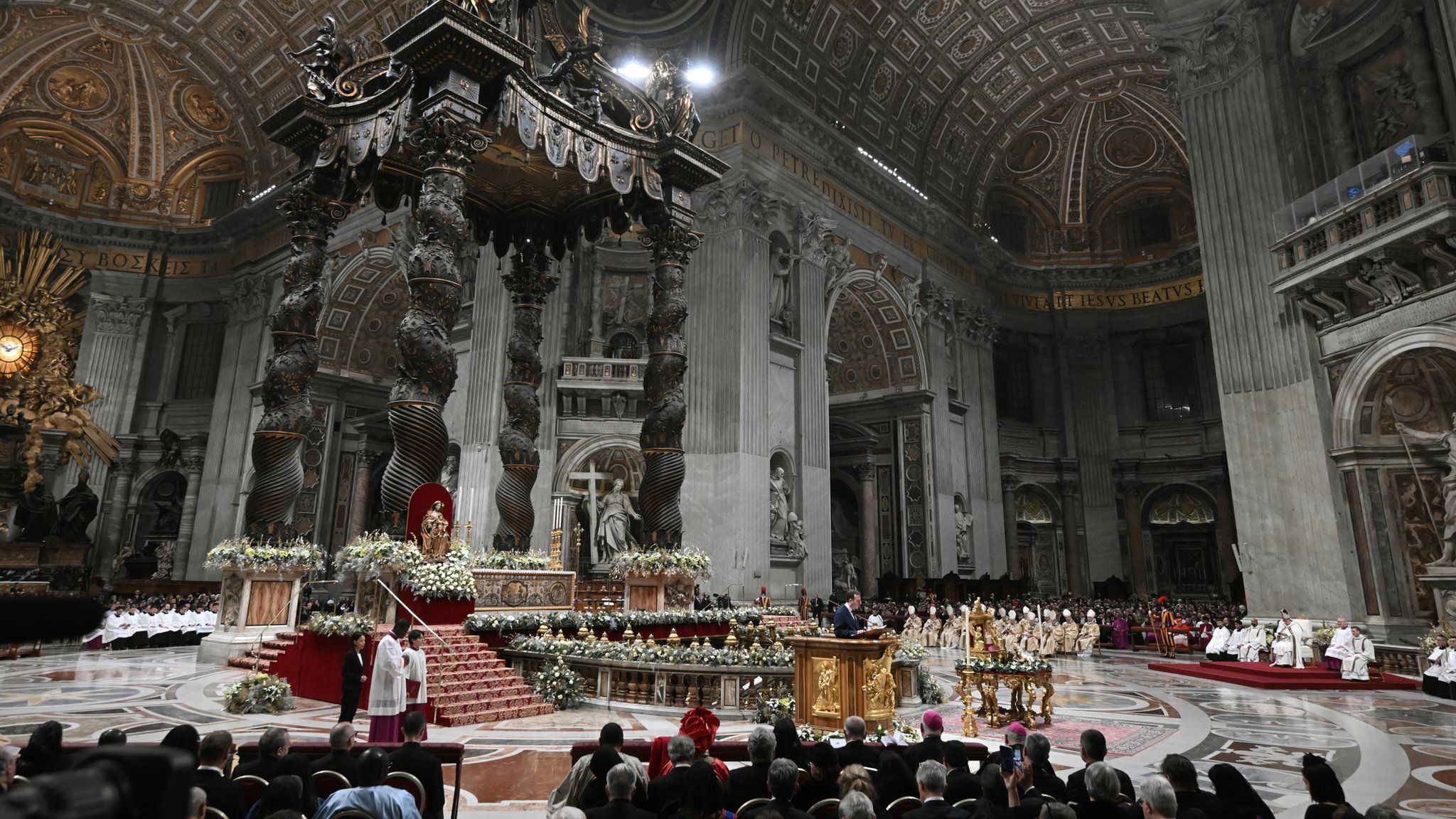 Pope Francis presides the Christmas Eve mass at St. Peter's Basilica in the Vatican