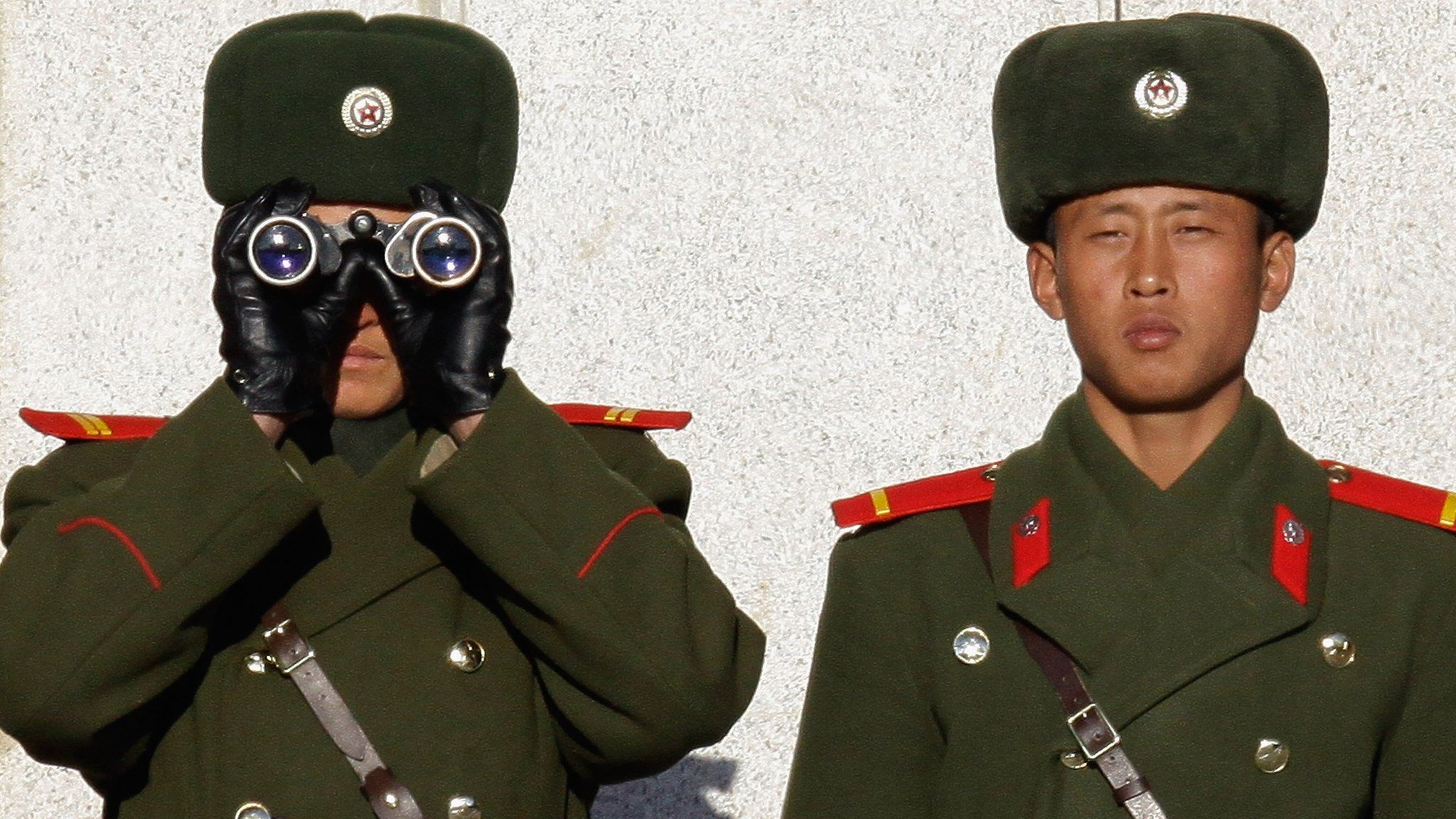 two North Korean soldiers