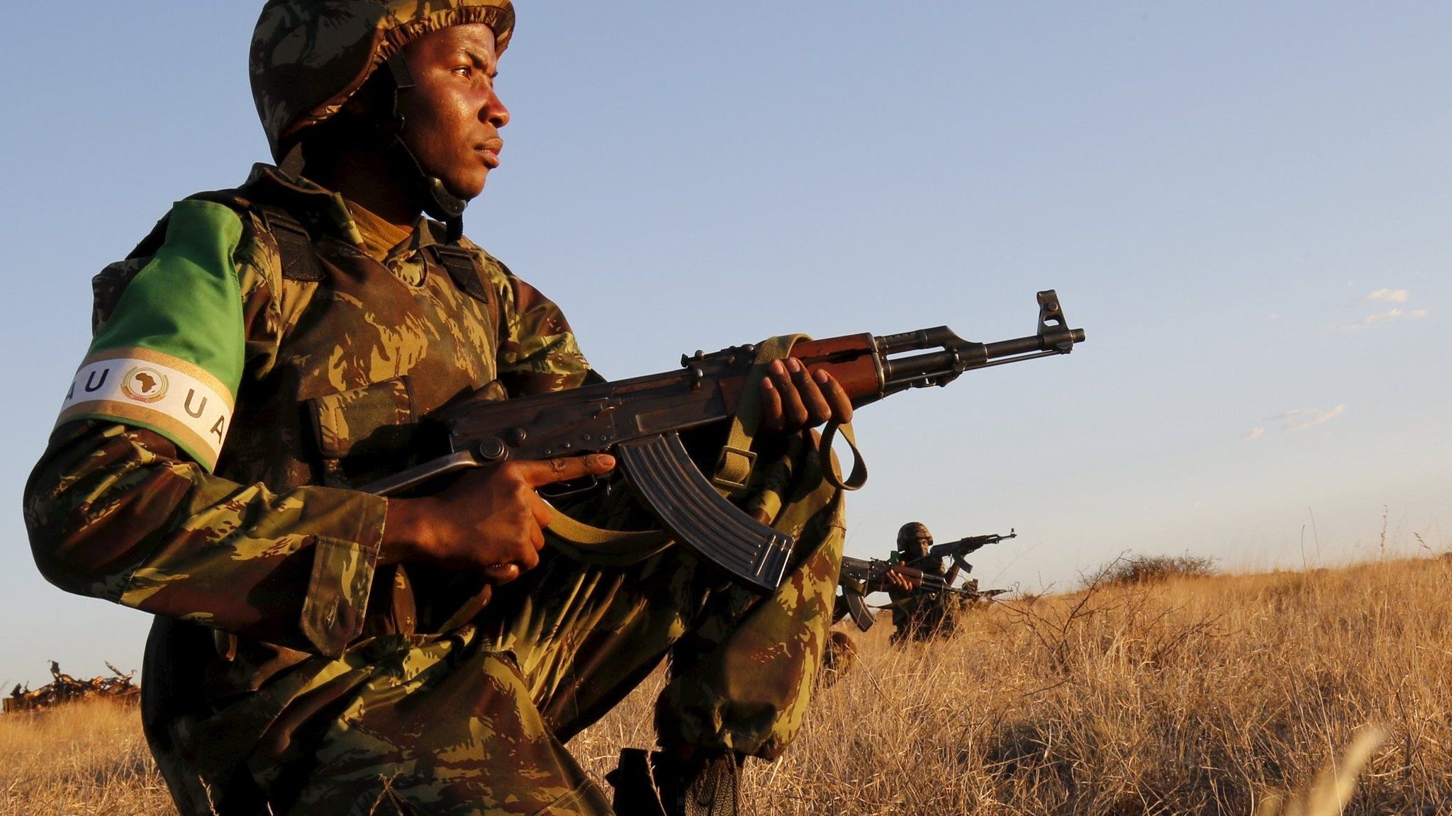 Mozambican soldiers taking part the African Standby Force exercises in South Africa - October 2015