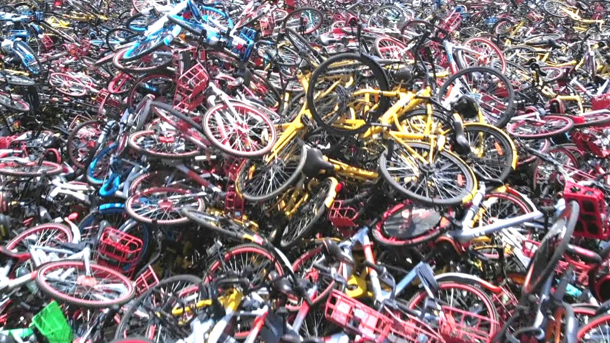 Pile of bikes