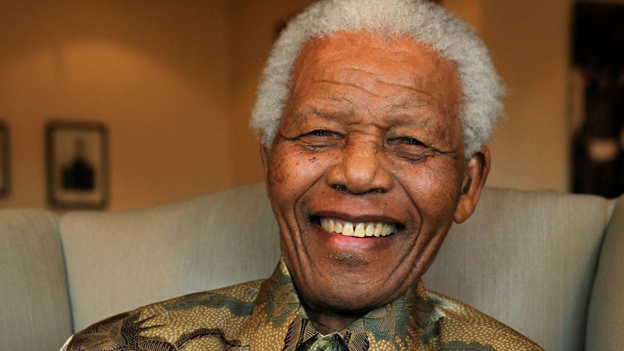 Nelson Mandela - pictured in 2010