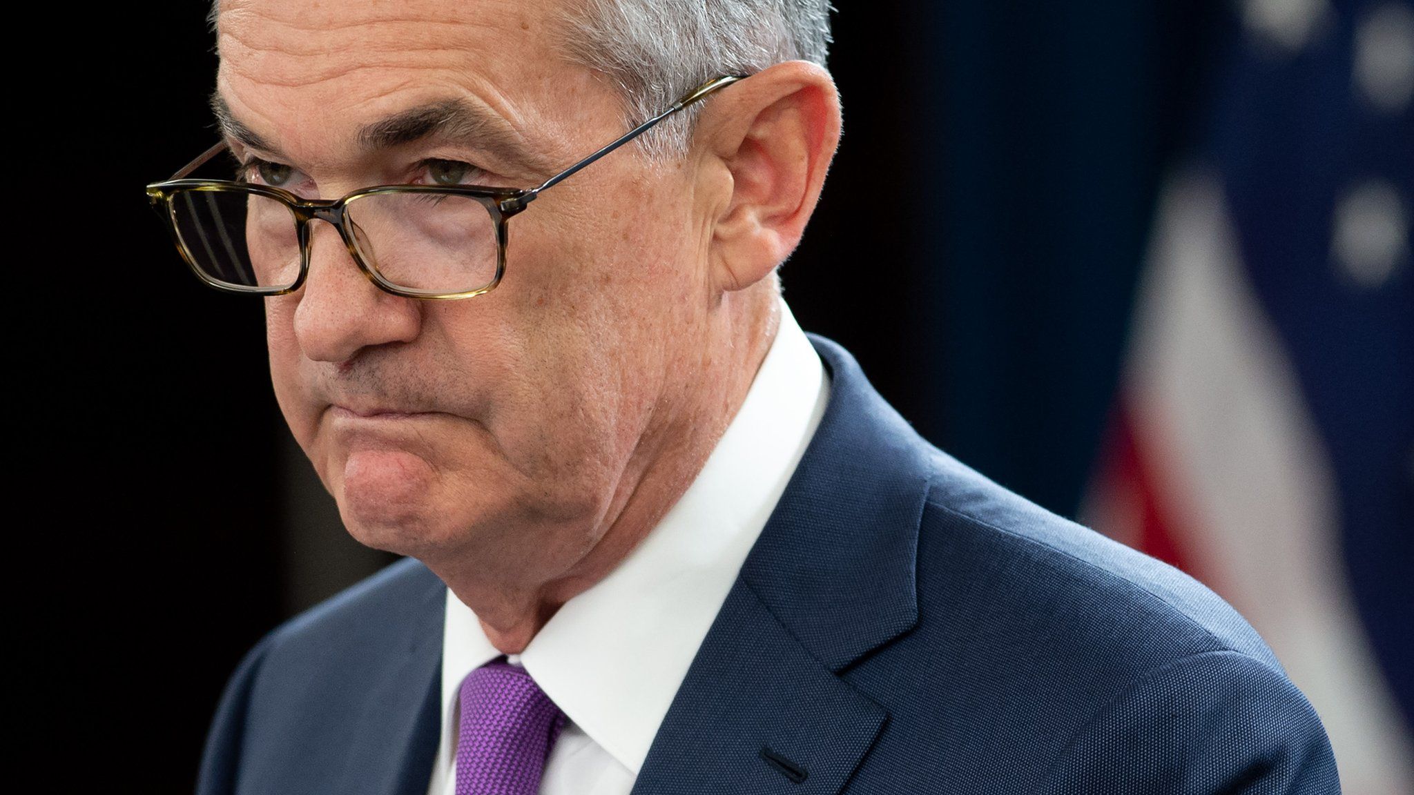 In this file photo taken on September 26, 2018 Federal Reserve Board Chairman Jerome Powell speaks during a press conference in Washington, DC.