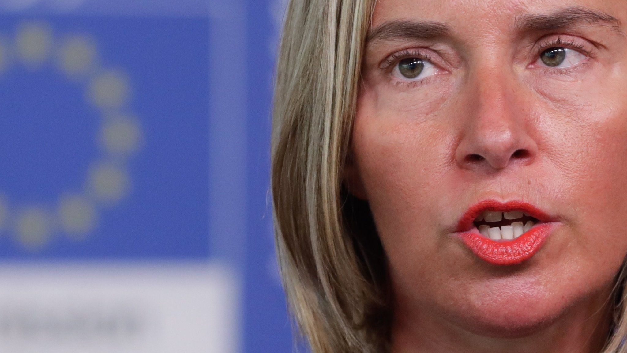 File photo showing European Union High Representative for Foreign Affairs and Security Policy Federica Mogherini speaking in Brussels (30 April 2019)