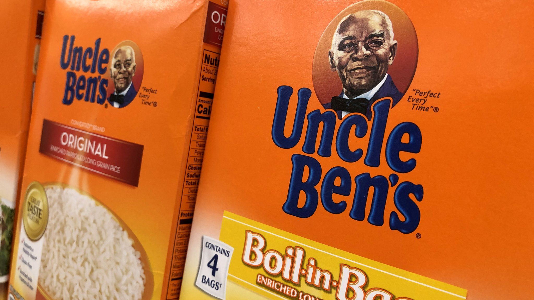 Uncle Ben's rice box