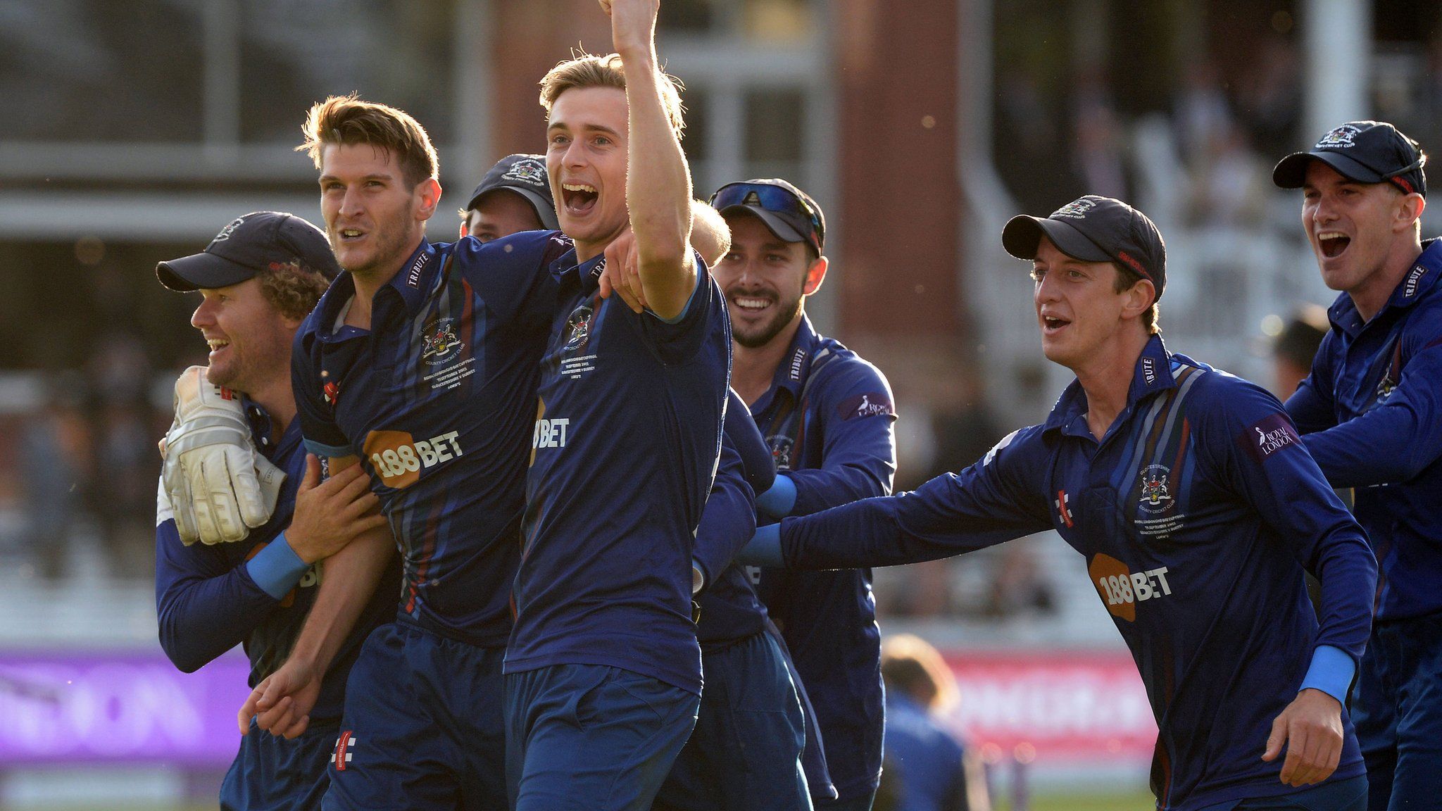 Gloucestershire celebrate their One-Day Cup final triumph