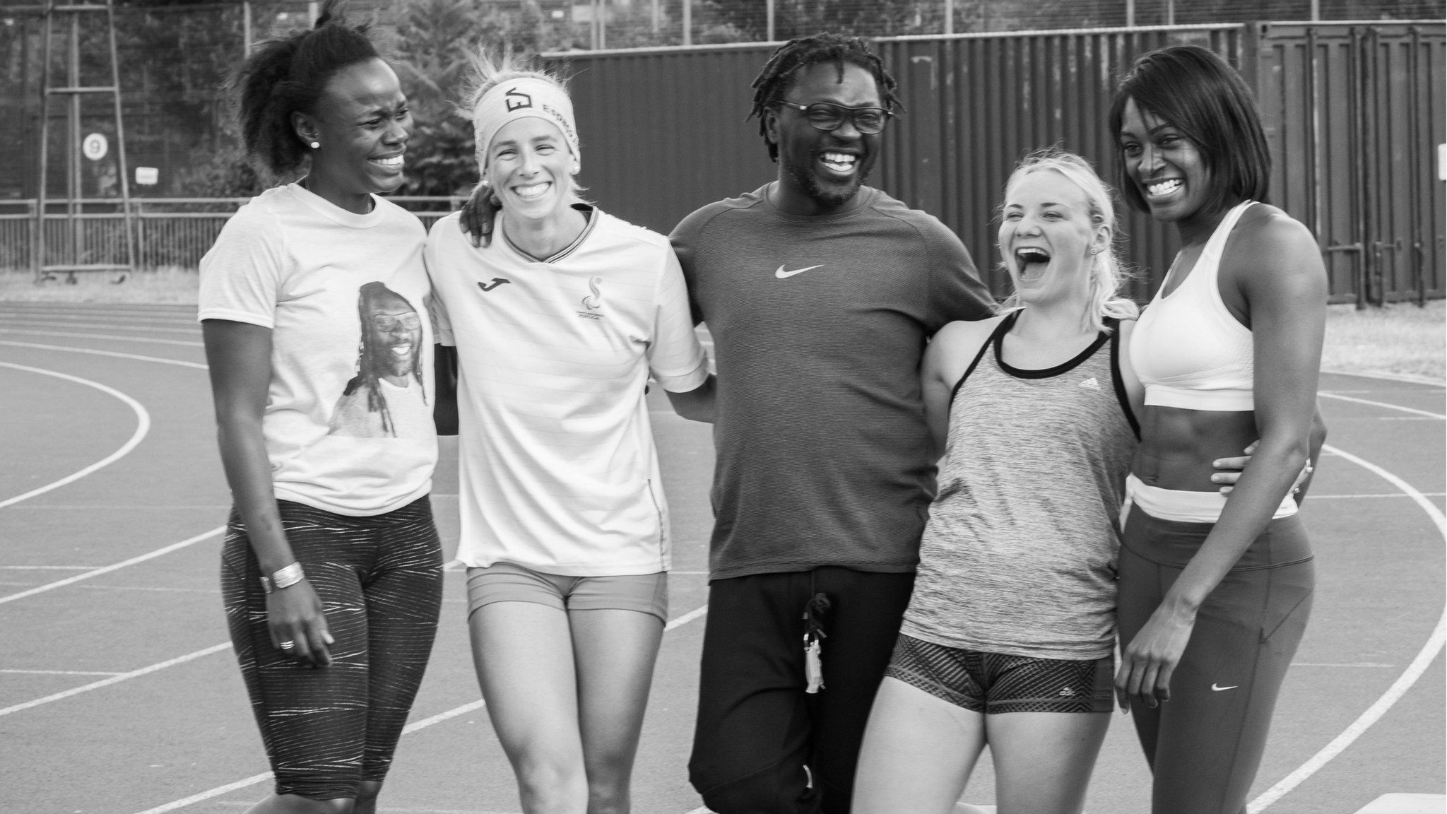 "Passion, love, believing and improving, that's what coaching means to me" - Chris Zah (middle) has coached Olympian Perri Shakes-Drayton and has a breadth of experience for top class sprinters.