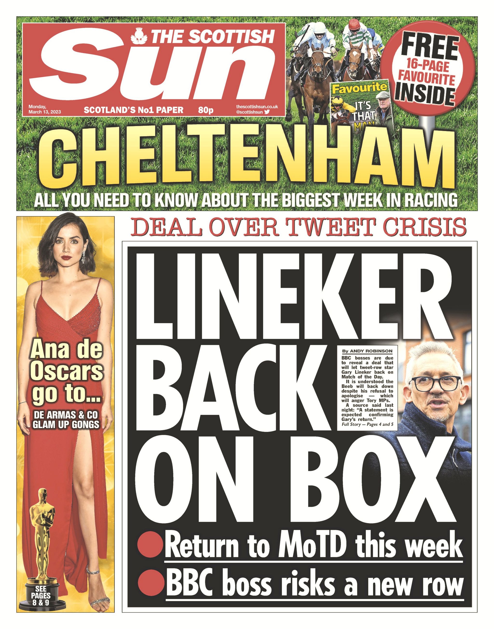 Scotland's papers: Yousaf open to snap poll and Lineker expected back ...