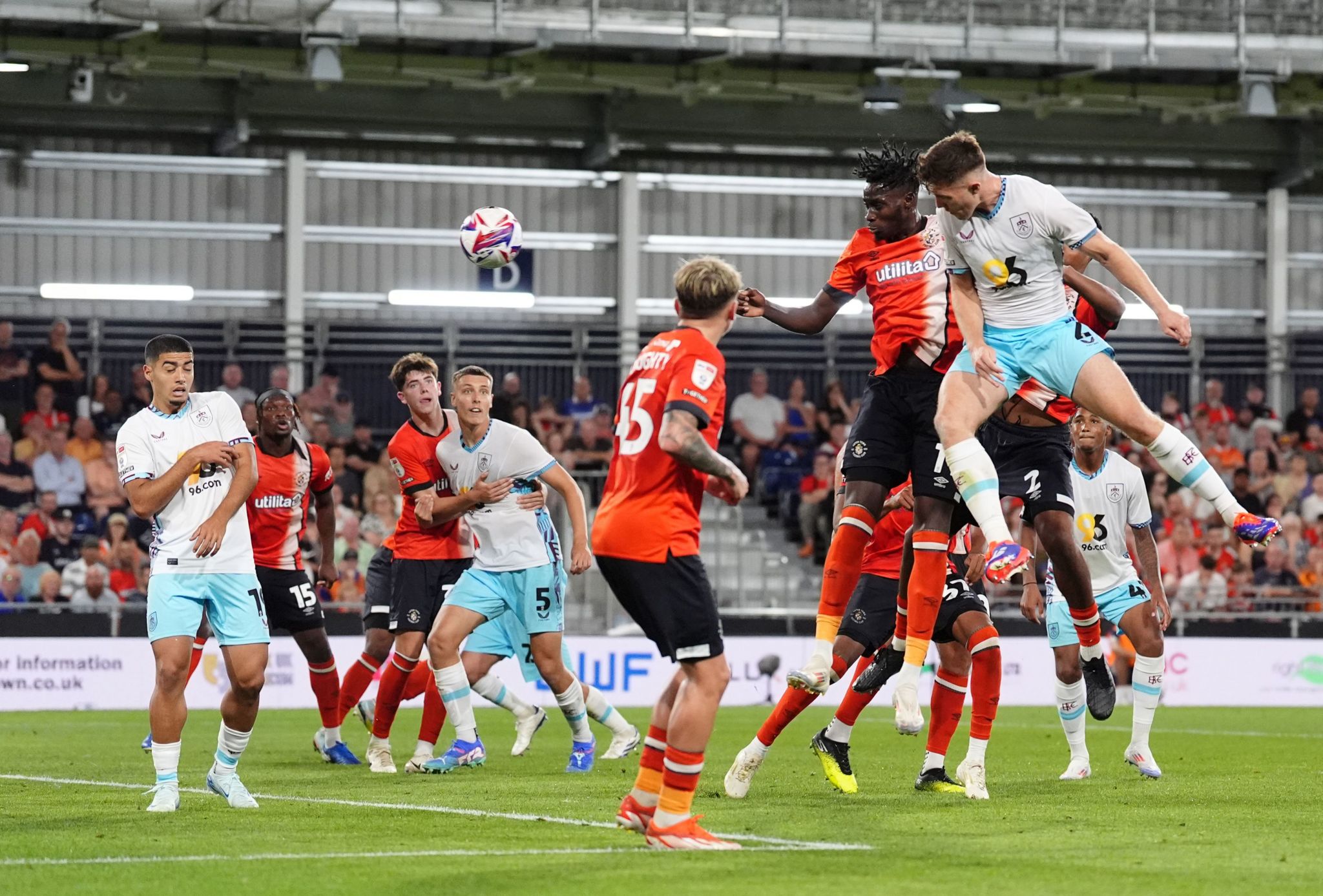 Dara O'Shea heads home Burnley's third goal