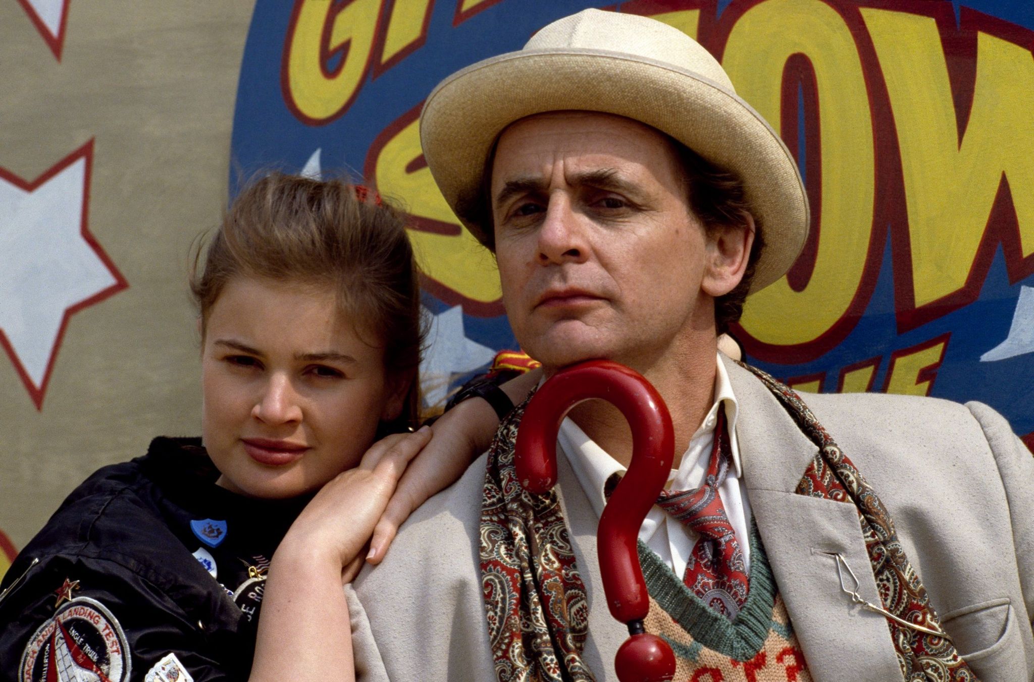 Sophie Aldred (Ace) and Sylvester McCoy (The Doctor) in The Greatest Show in the Galaxy (1988)