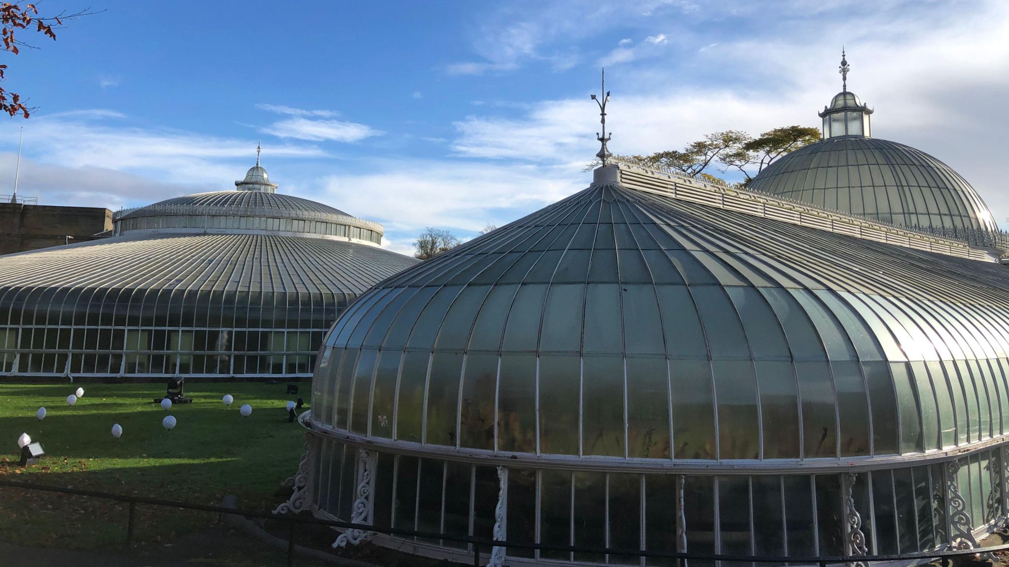 The exterior of Kibble Palace