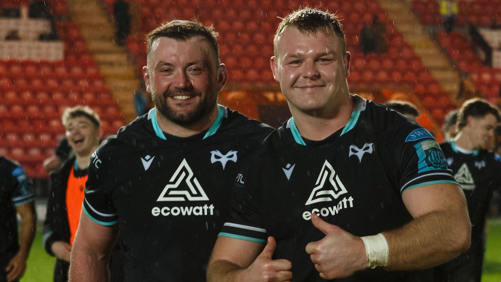 Wales hookers Sam Parry and Dewi Lake are Ospreys team-mates