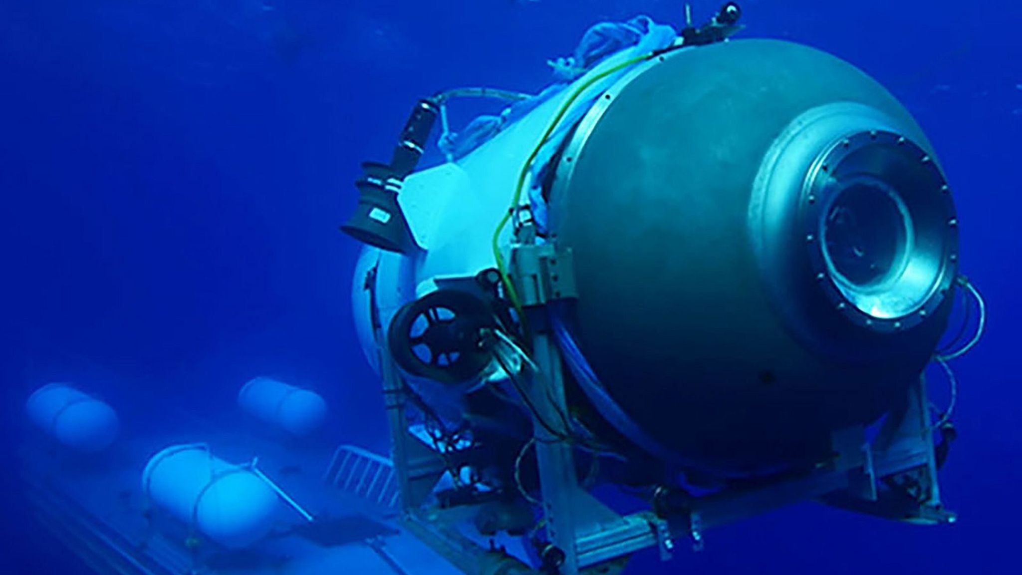 Titan sub pictured on a previous dive