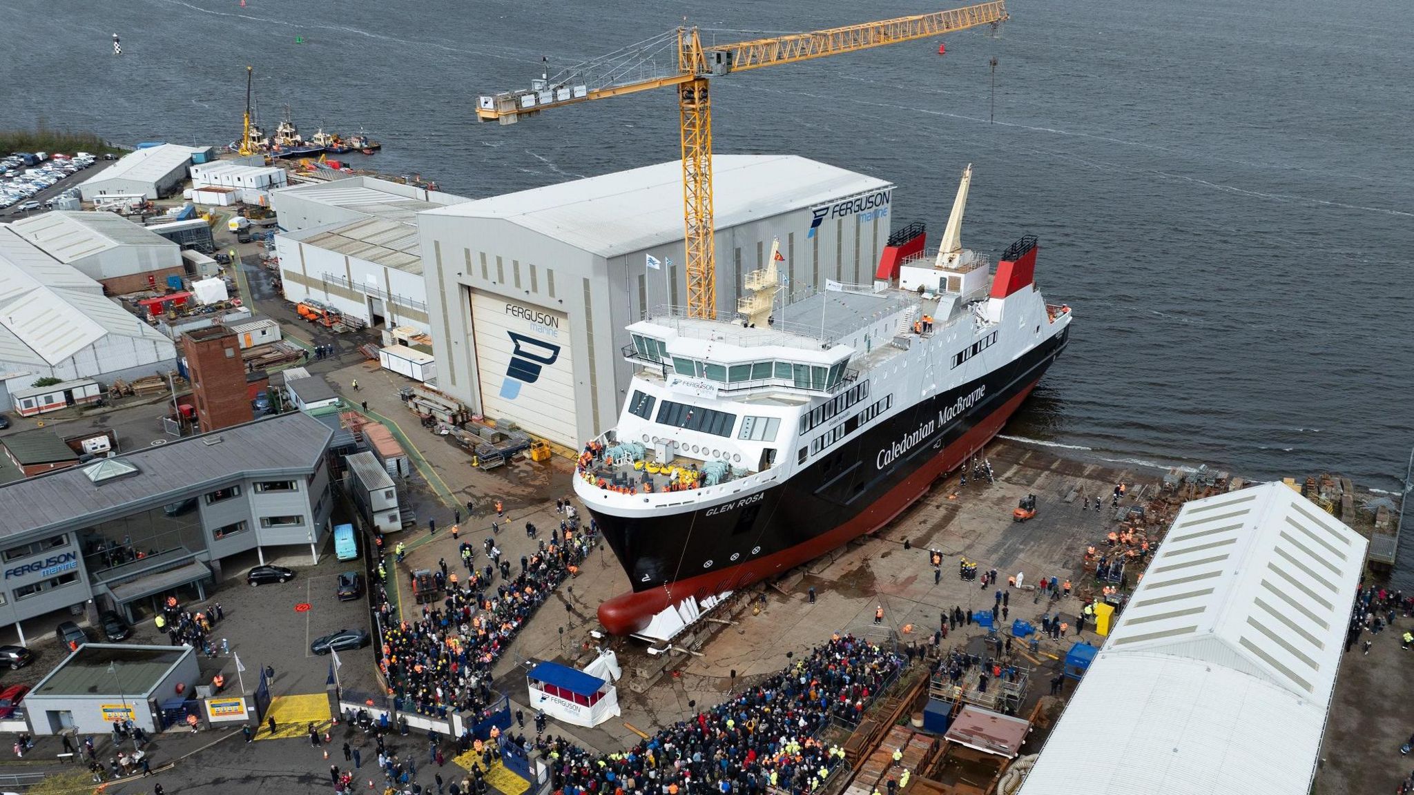 Glen Rosa ferry at Ferguson Marine shipyard