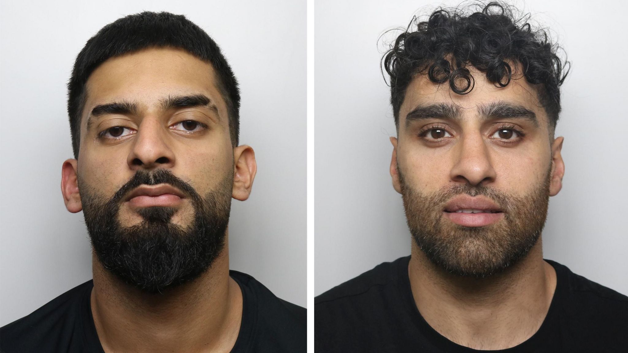 Sameer Ali (left), 21, and Adnan Ghafoor, 31, who were jailed at Leeds Crown Court for 20 months and 18 months respectively