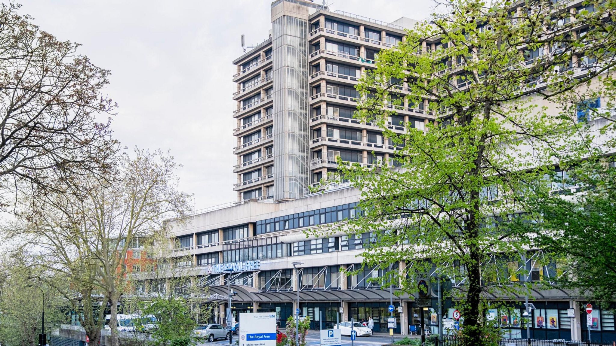 Exterior of Royal Free Hospital