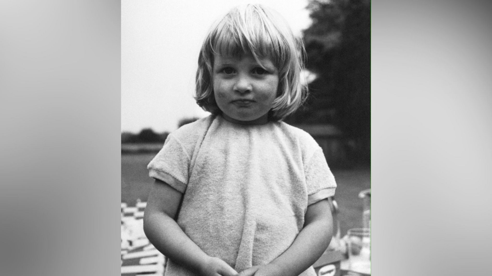 Diana Spencer as a three-year-old child at Park House, Norfolk