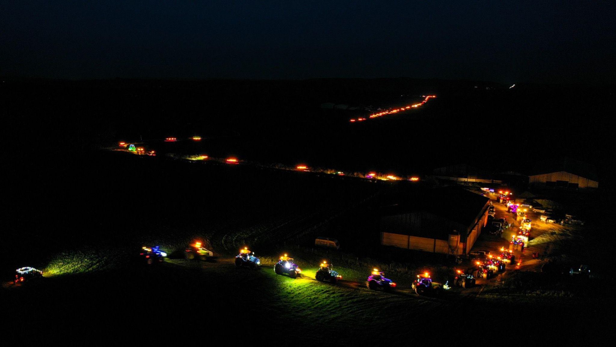 Tractor convoy