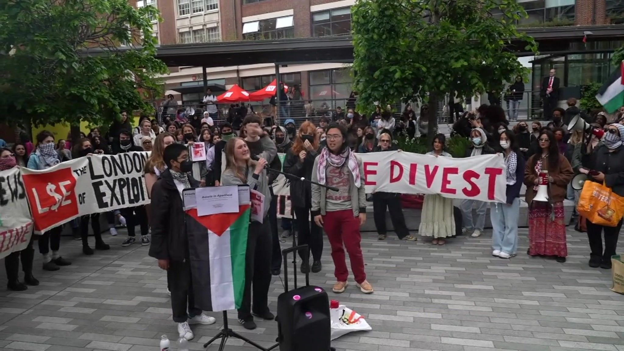 LSE pro-Palestine rally in May