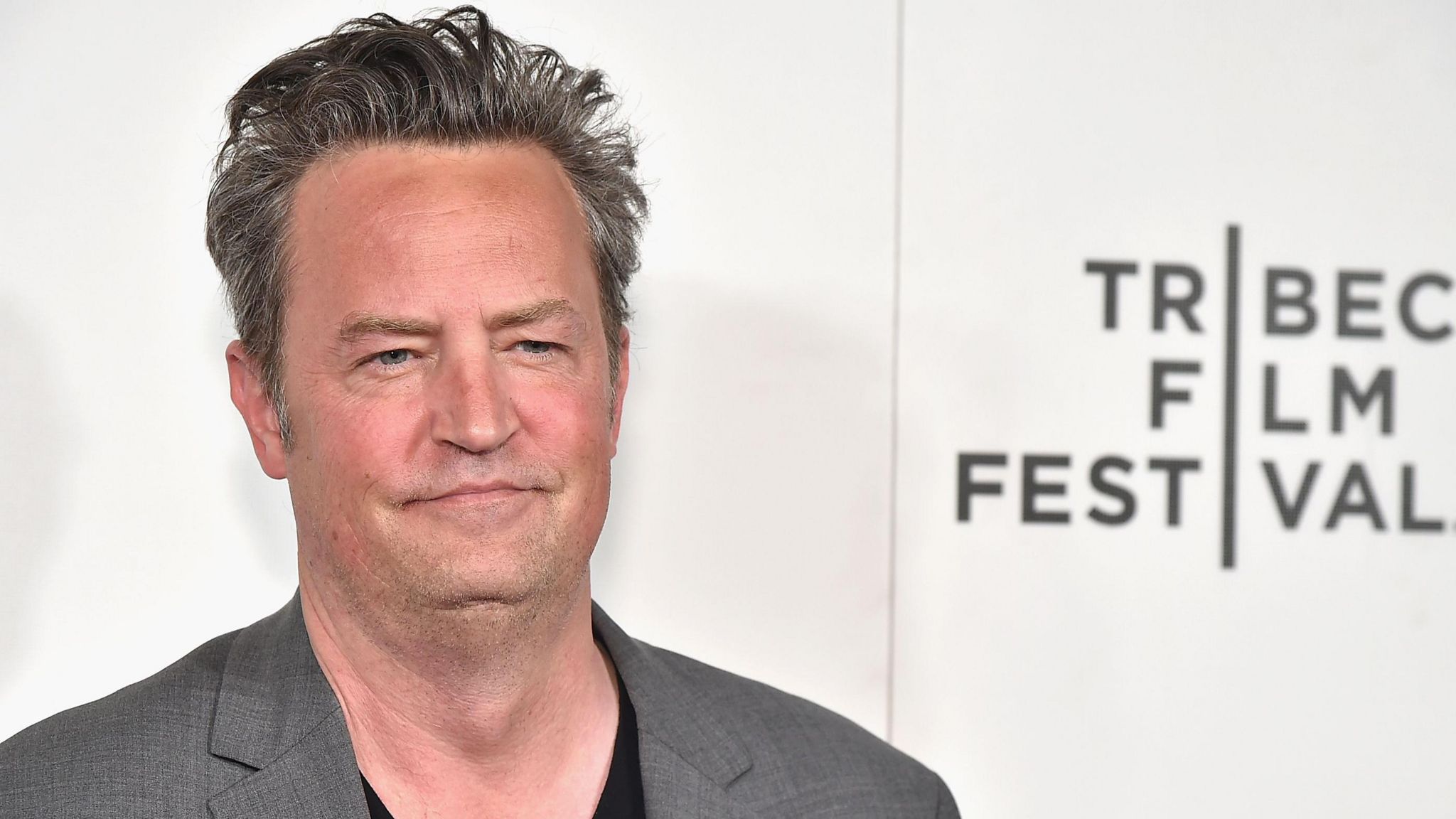 Matthew Perry pictured on the red carpet in New York City in 2017