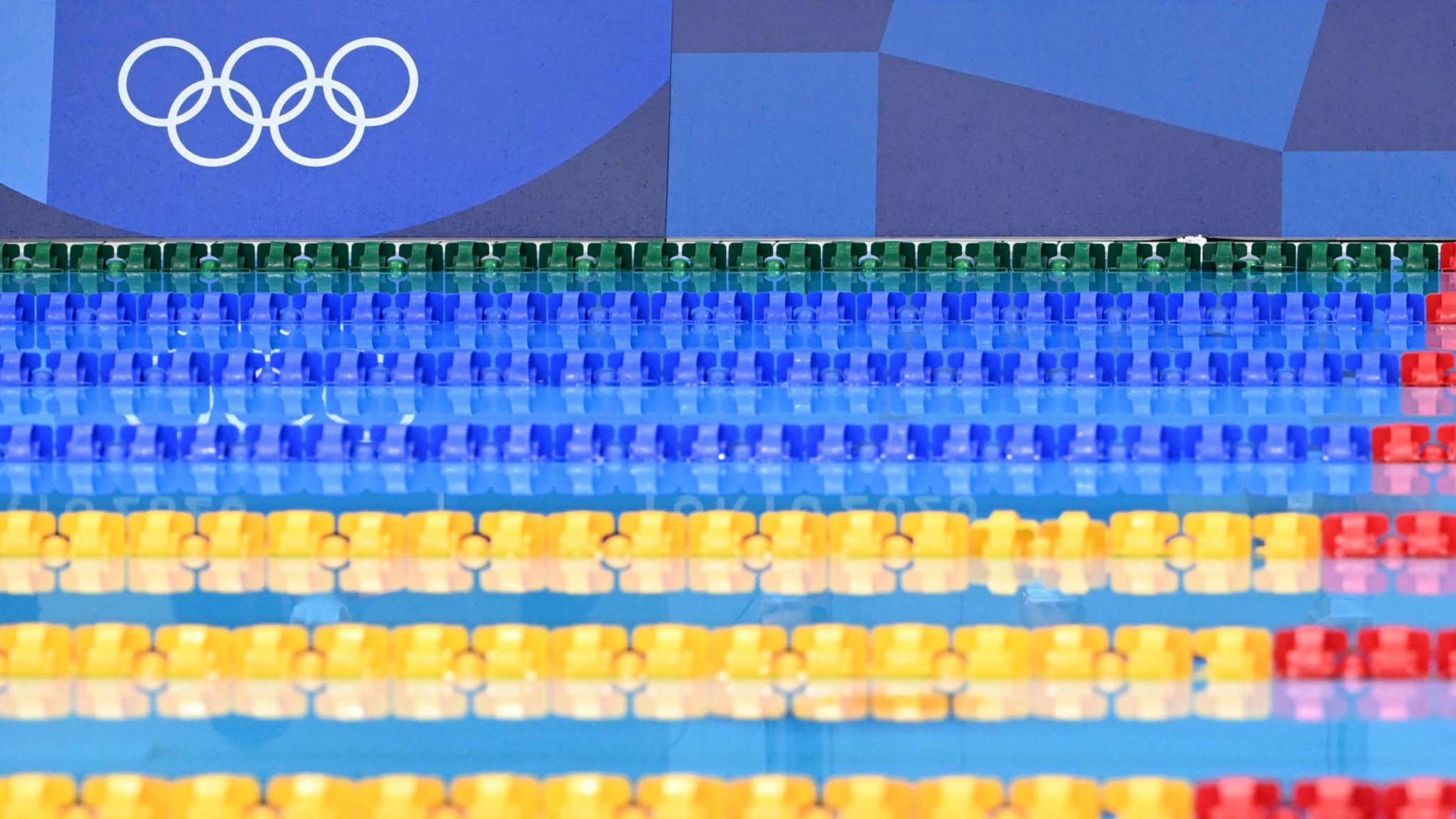 The swimming pool at the Tokyo 2020 Olympic Games