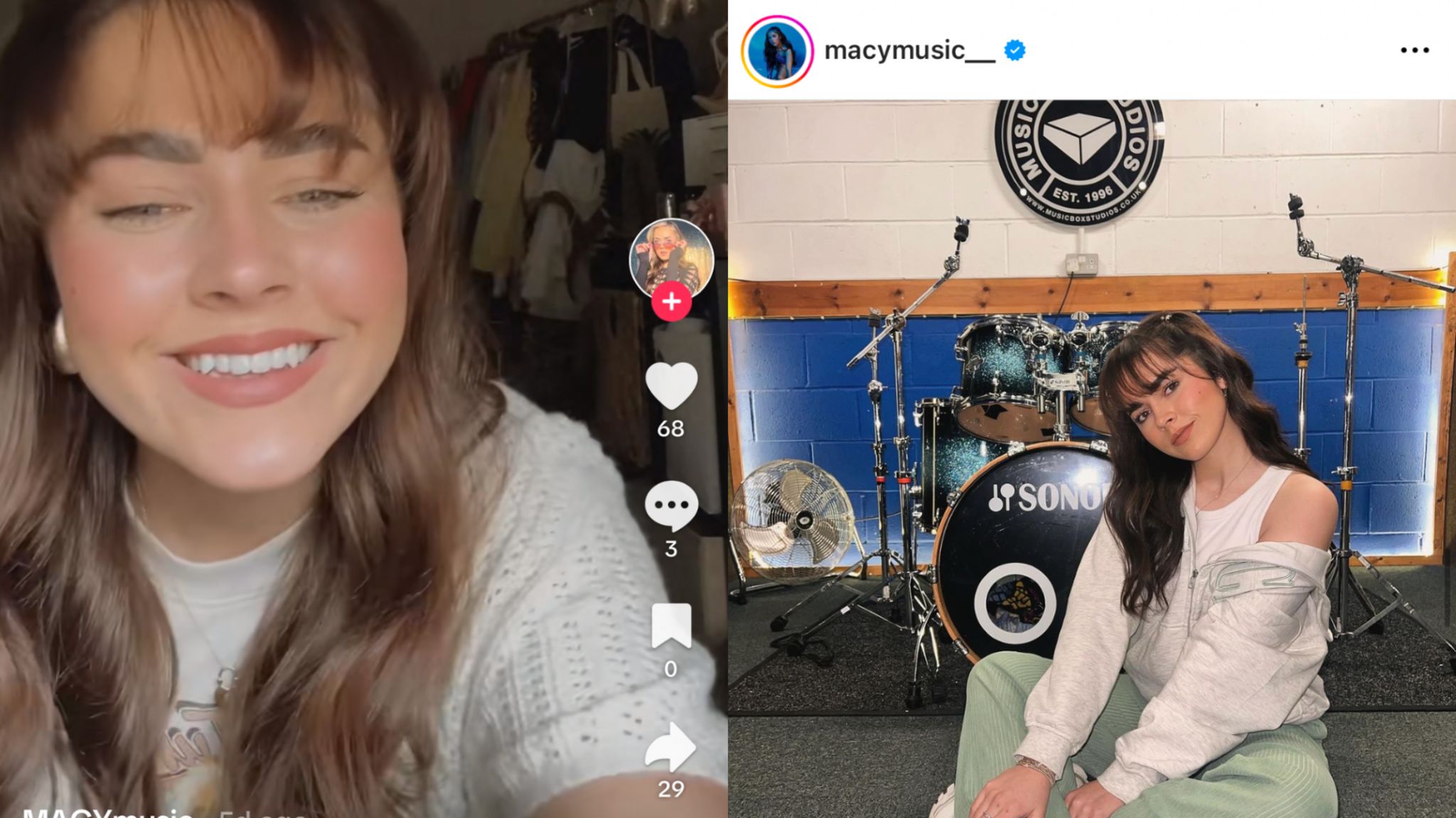 MACY on TikTok and Instagram 