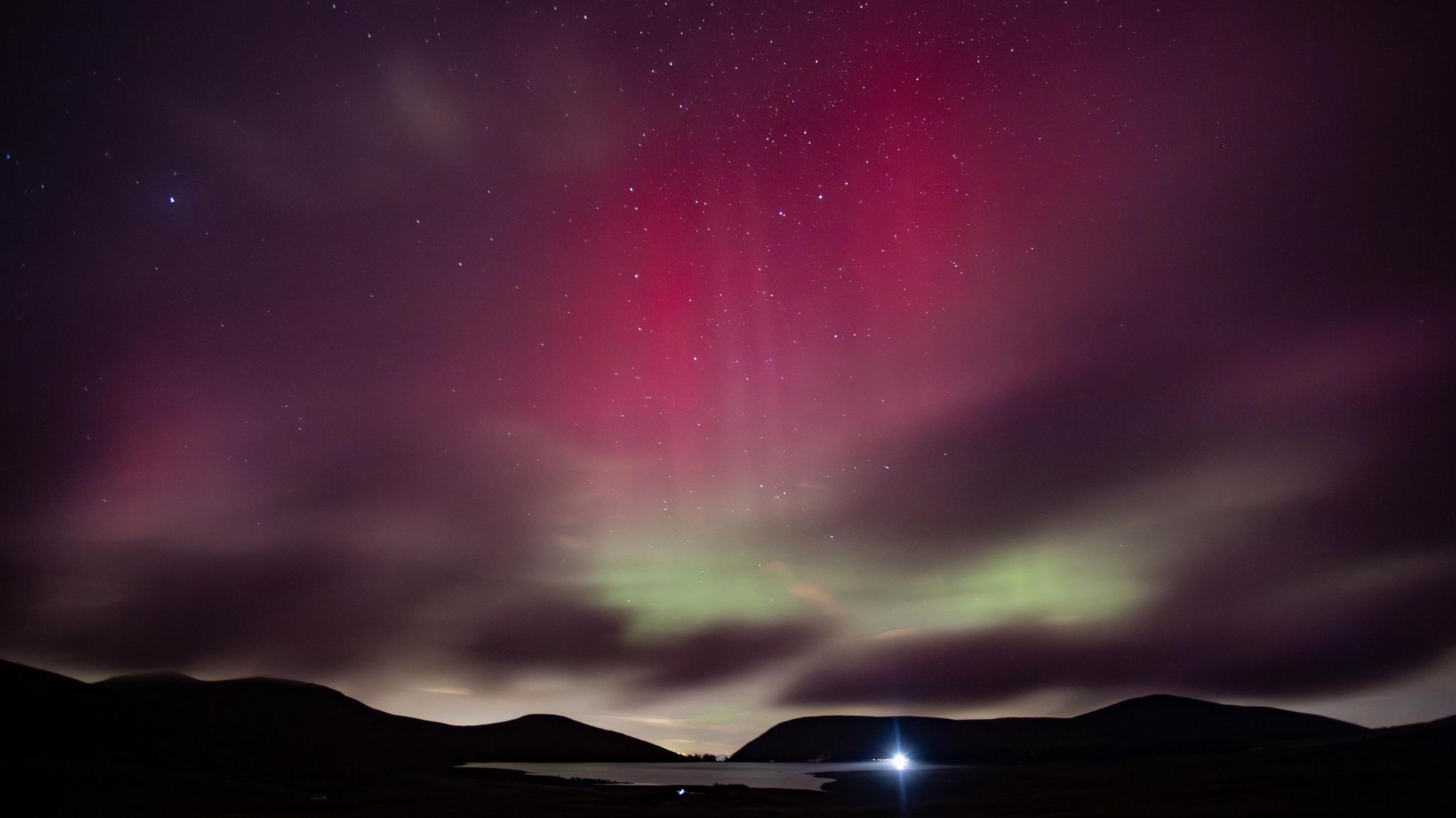 aurora borealis in Newry