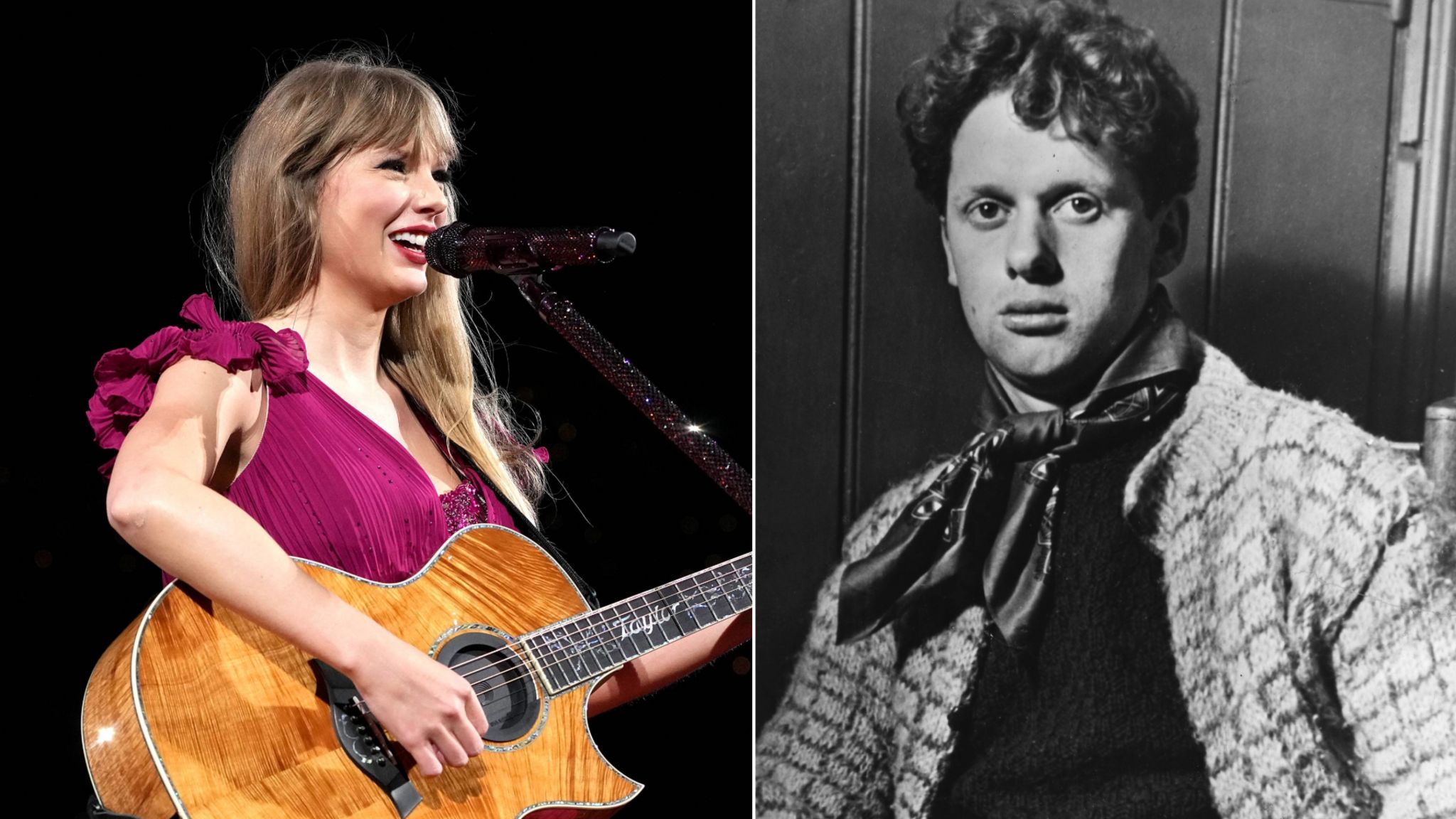 Taylor Swift a Dylan Thomas
