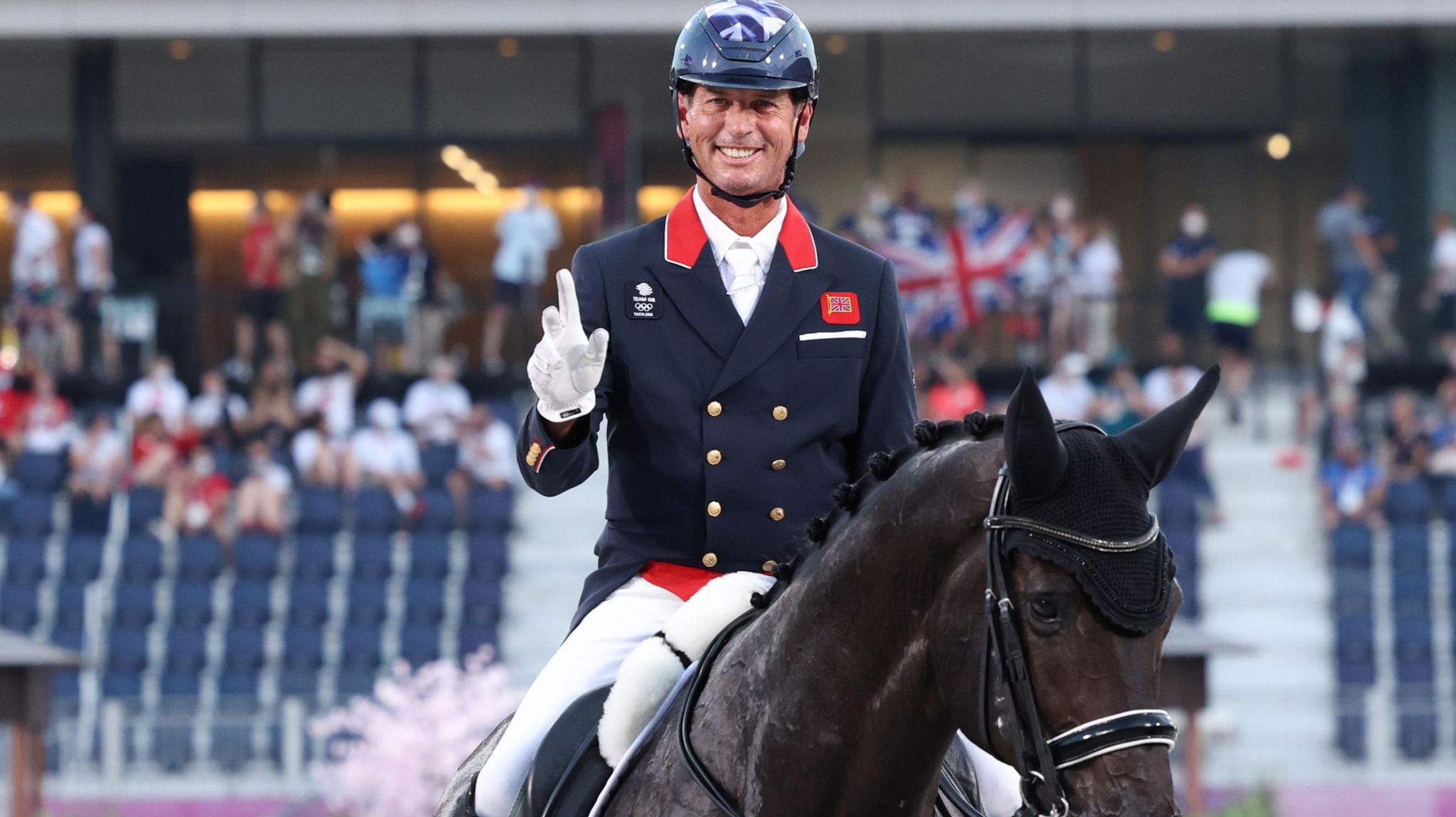 Carl Hester at the last Olympic Games in Tokyo