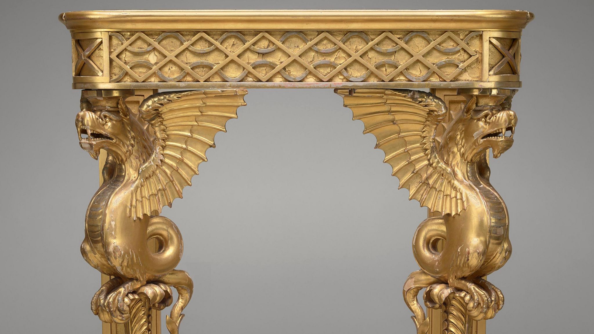 A gold Pier table made in 1811
