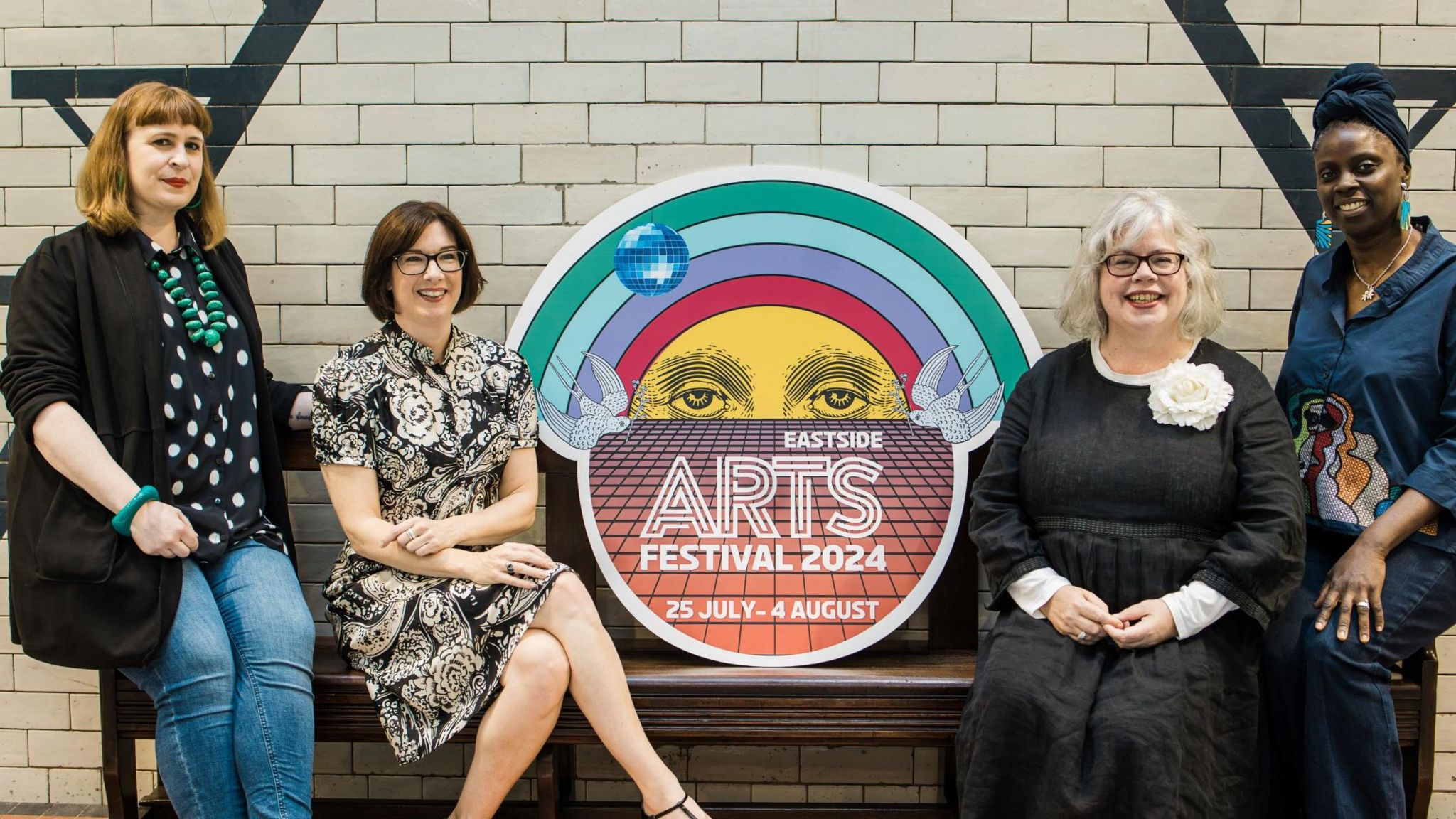 Jan Carson (Writer), EastSide Arts Festival Manager Rachel Kennedy, Andrea Montgomery (Theatre Director), Siobhan Brown (Soultrane Festival).