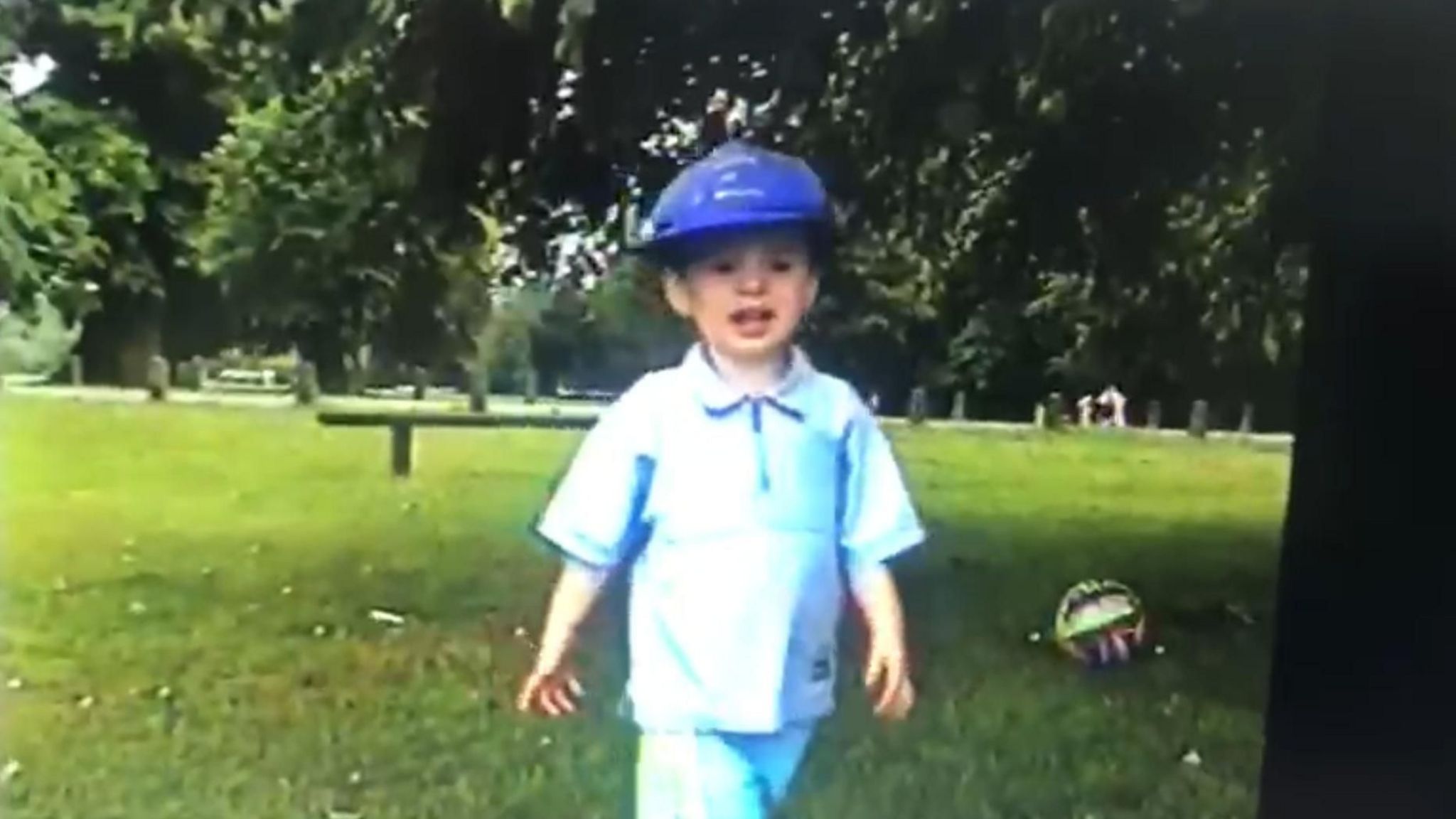 Jarki Monno as a child in Stockwood Park