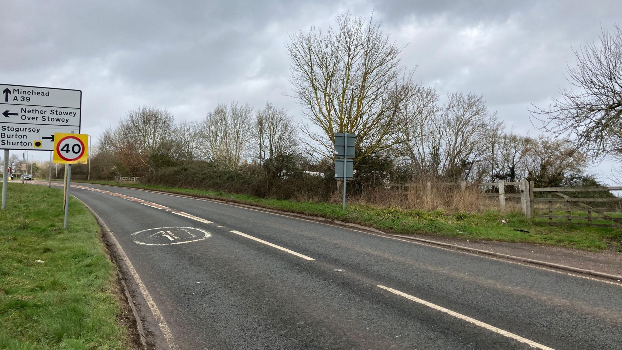 Planned site of homes and retail outlet on the A39 Long Cross