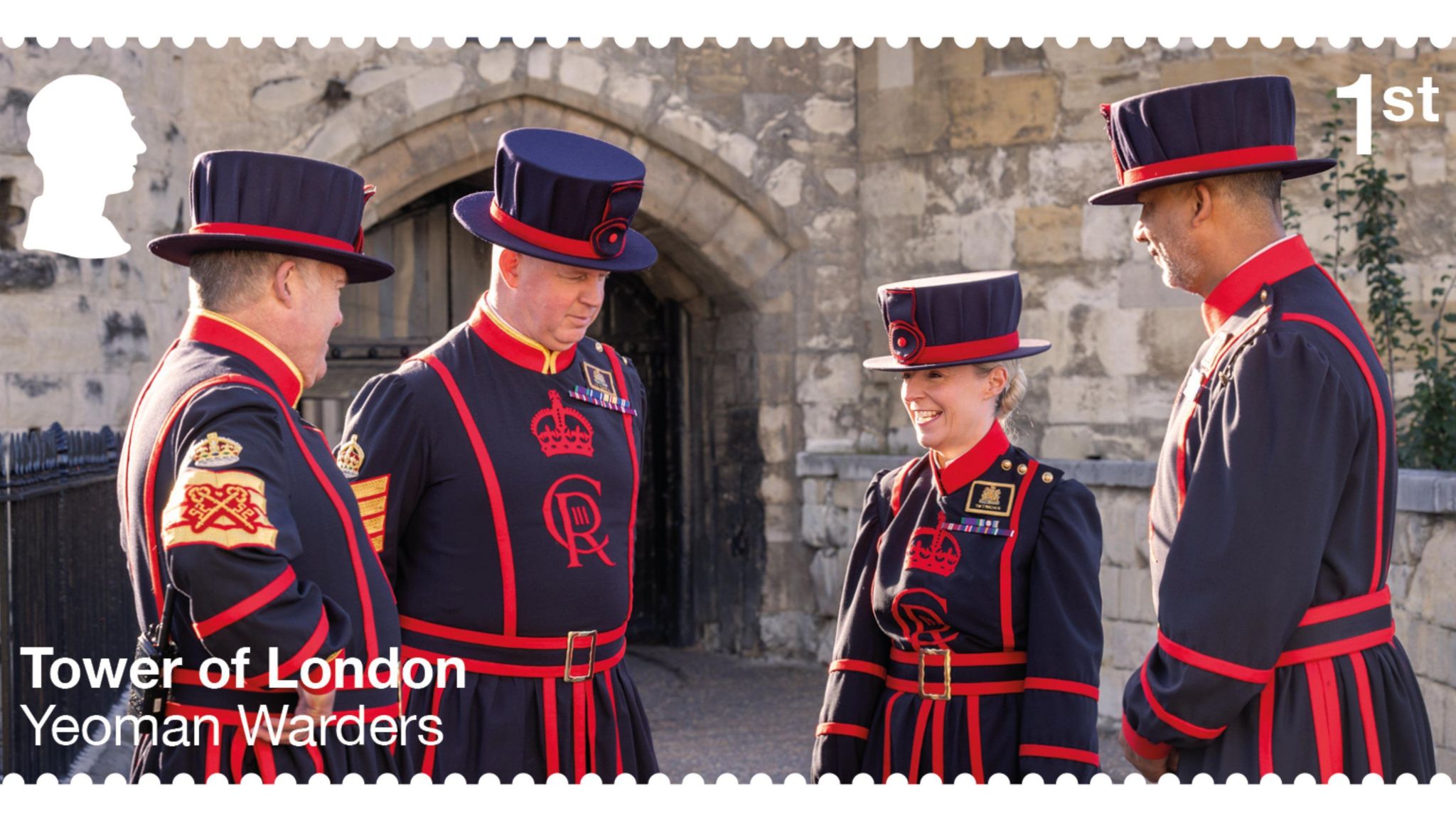 Yeoman Warders on a stamp