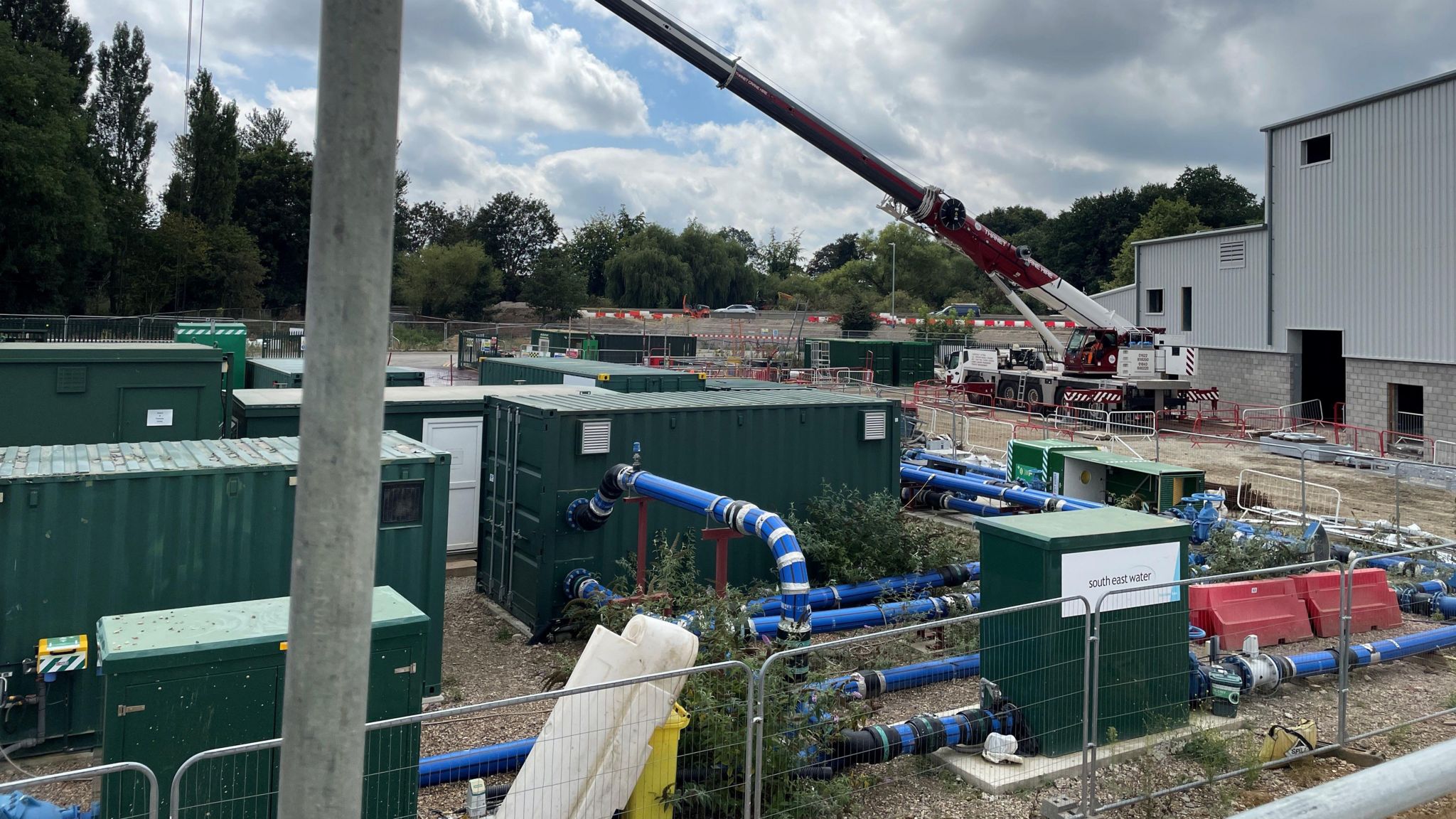 The new Butler Water Treatment works at Aylesford near Maidstone.