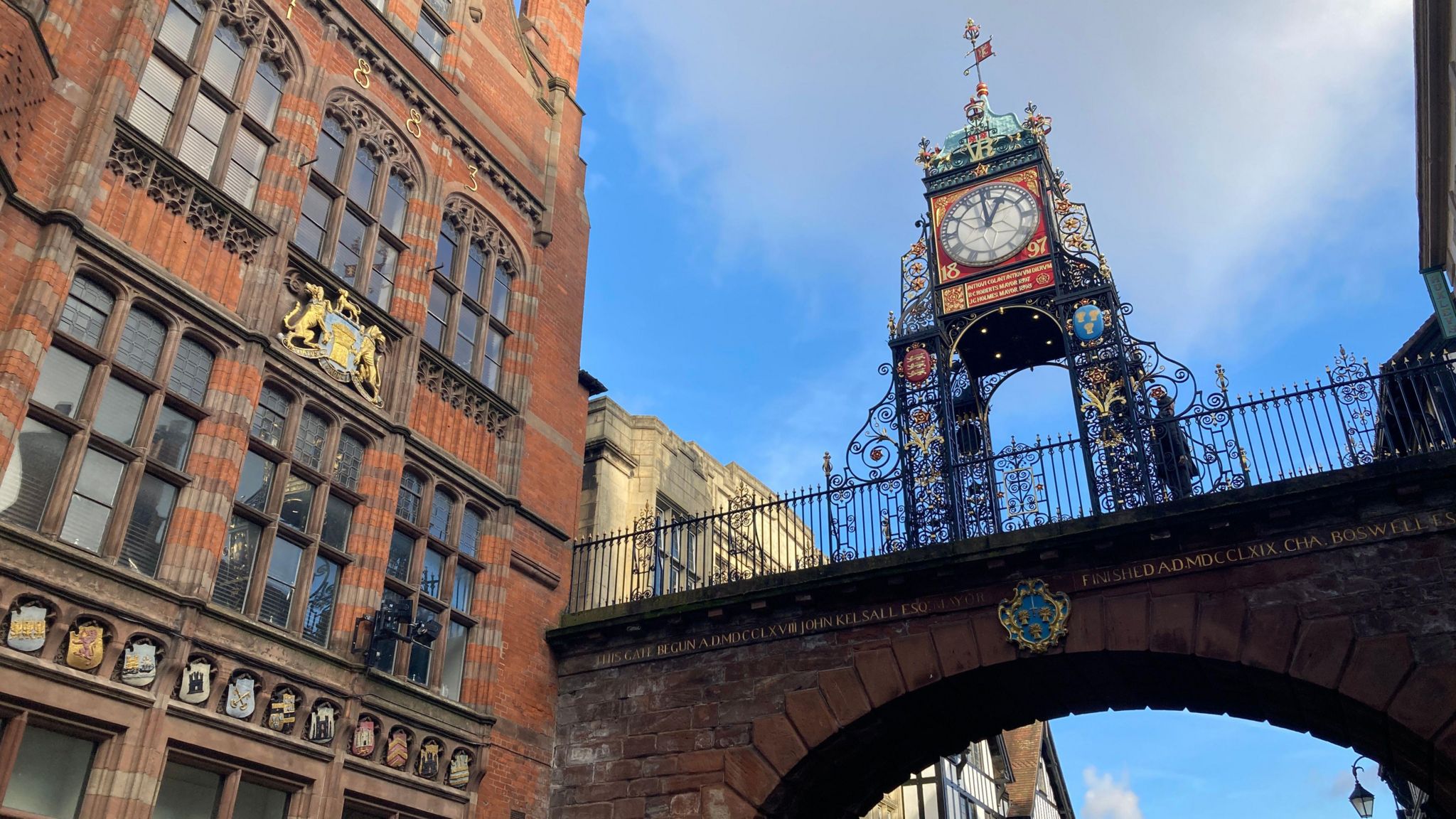 Eastgate Clock in Chester city centre