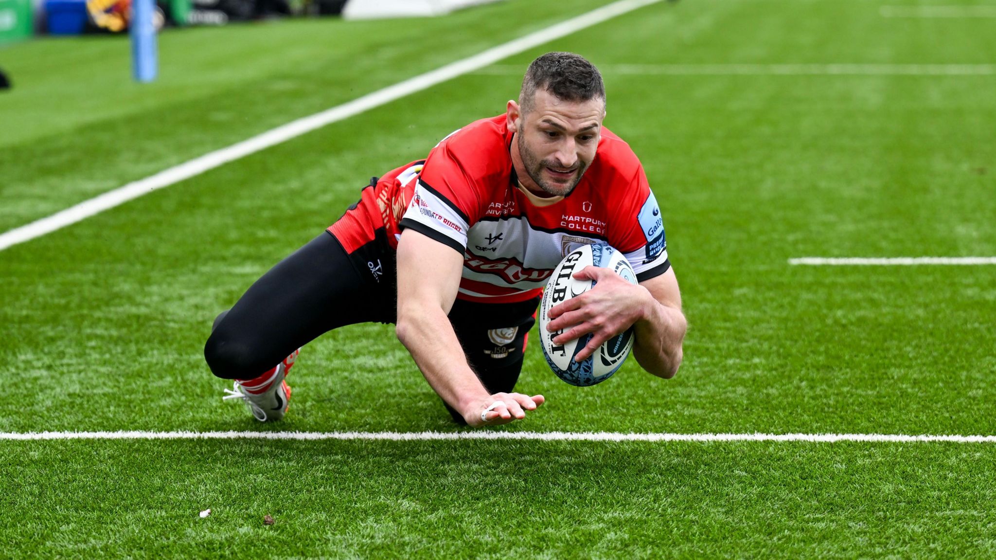 Jonny May scores a try for Gloucester this season