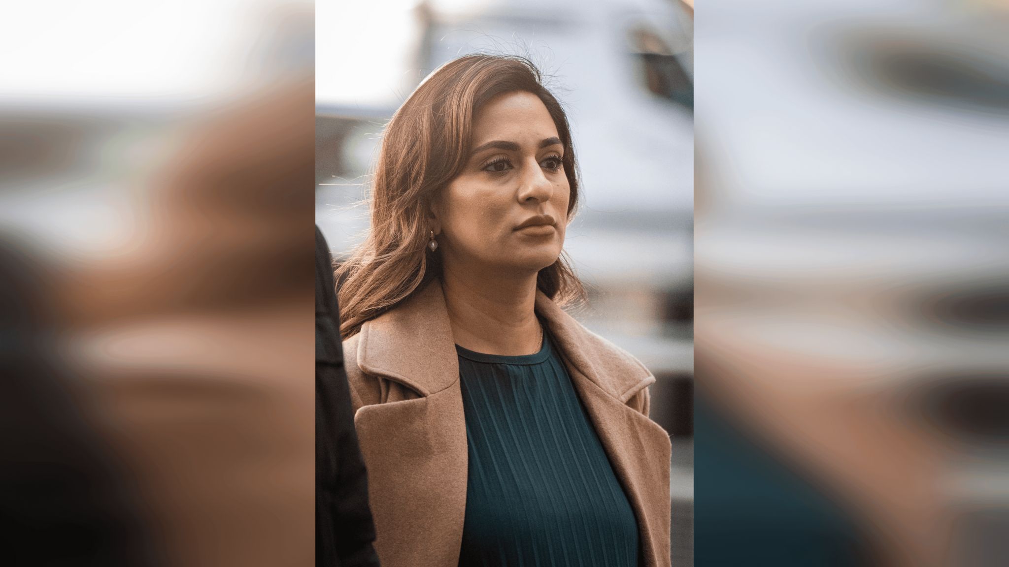 Marieha Hussain arrives at Westminster Magistrates' Court in London