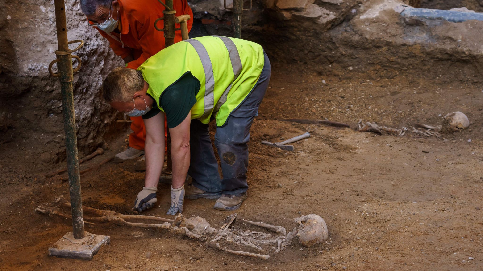 Skeletons were found in the ruins of the Chapel of Marvels in Valladolid in 2020