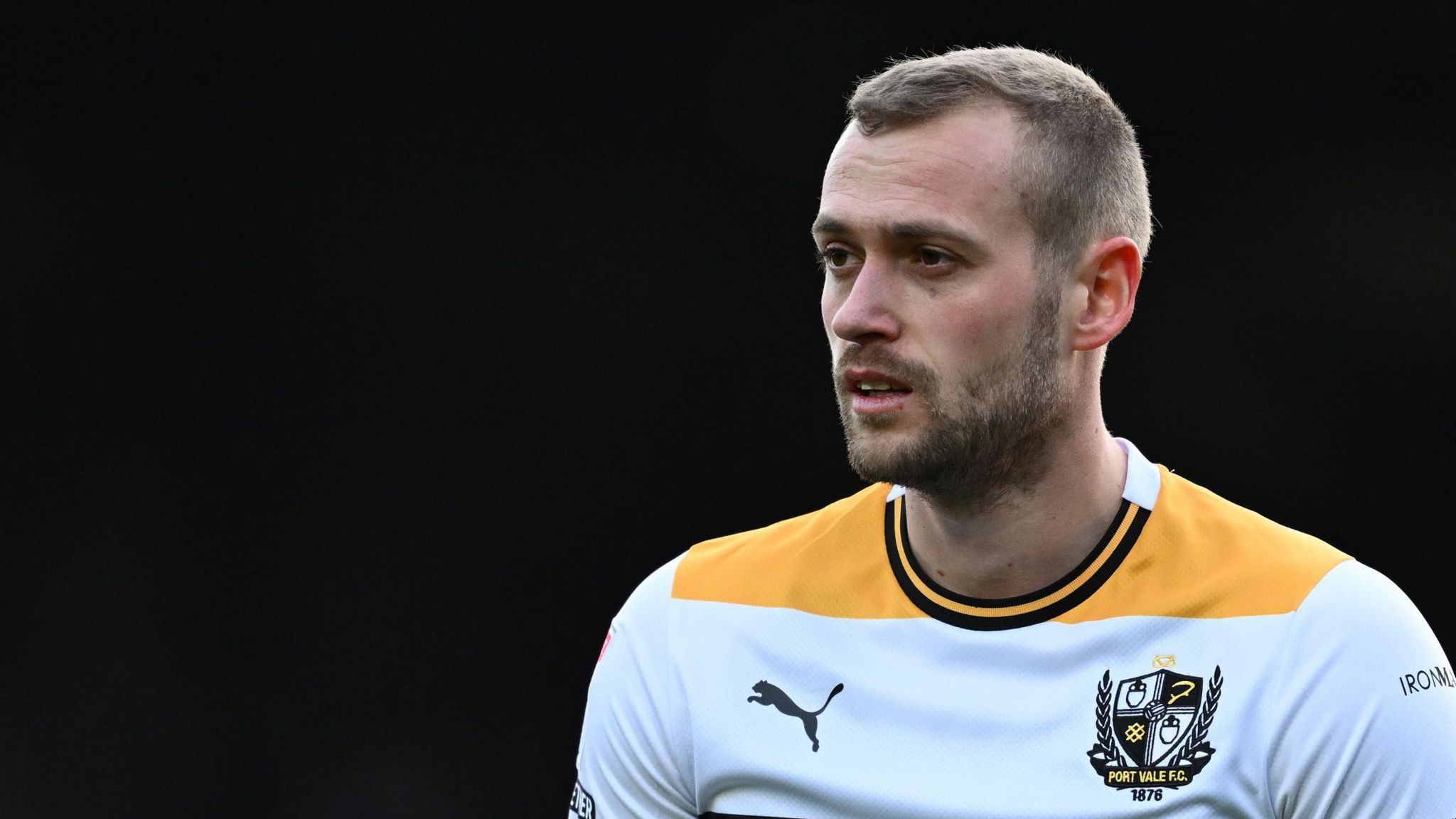 James Wilson in action for Port Vale