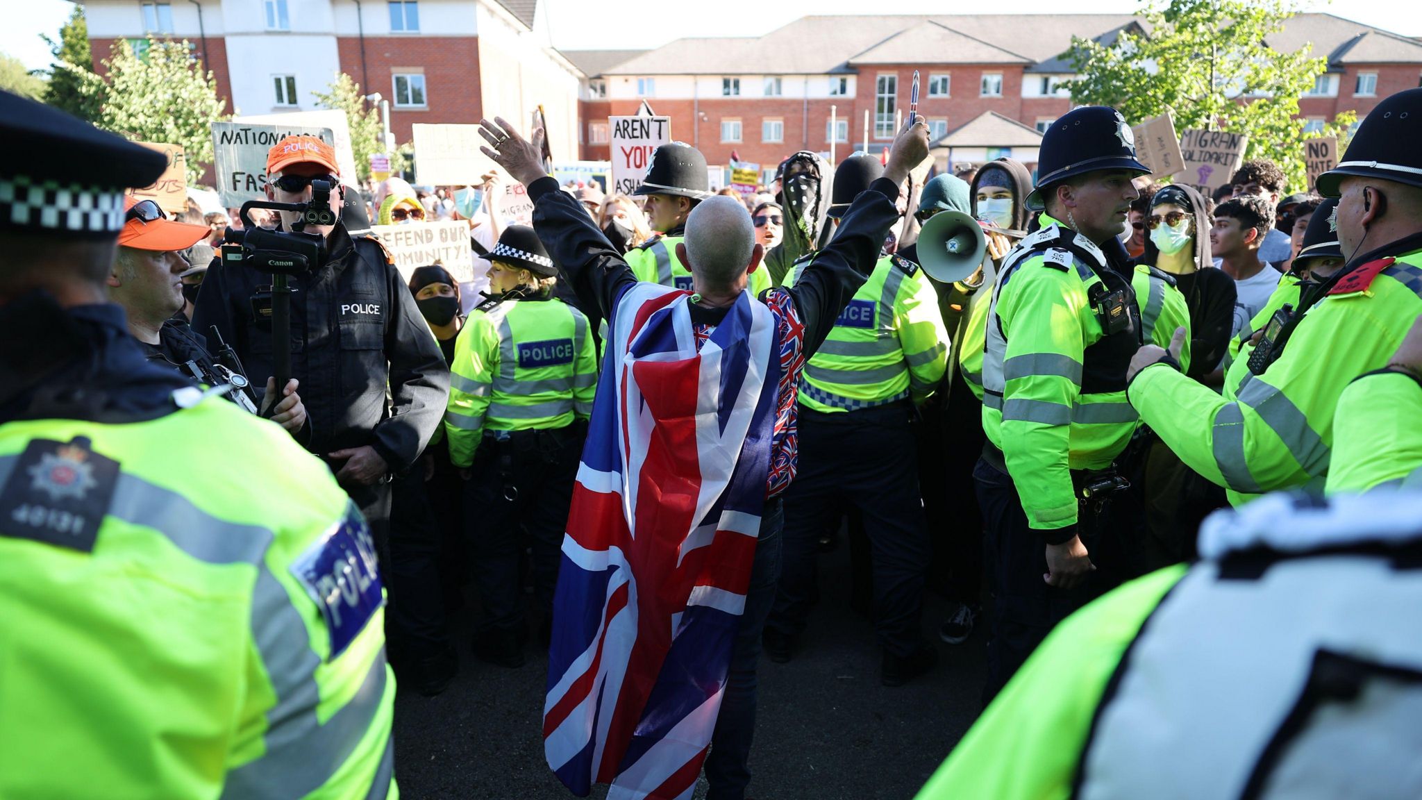 Protest at Crawley