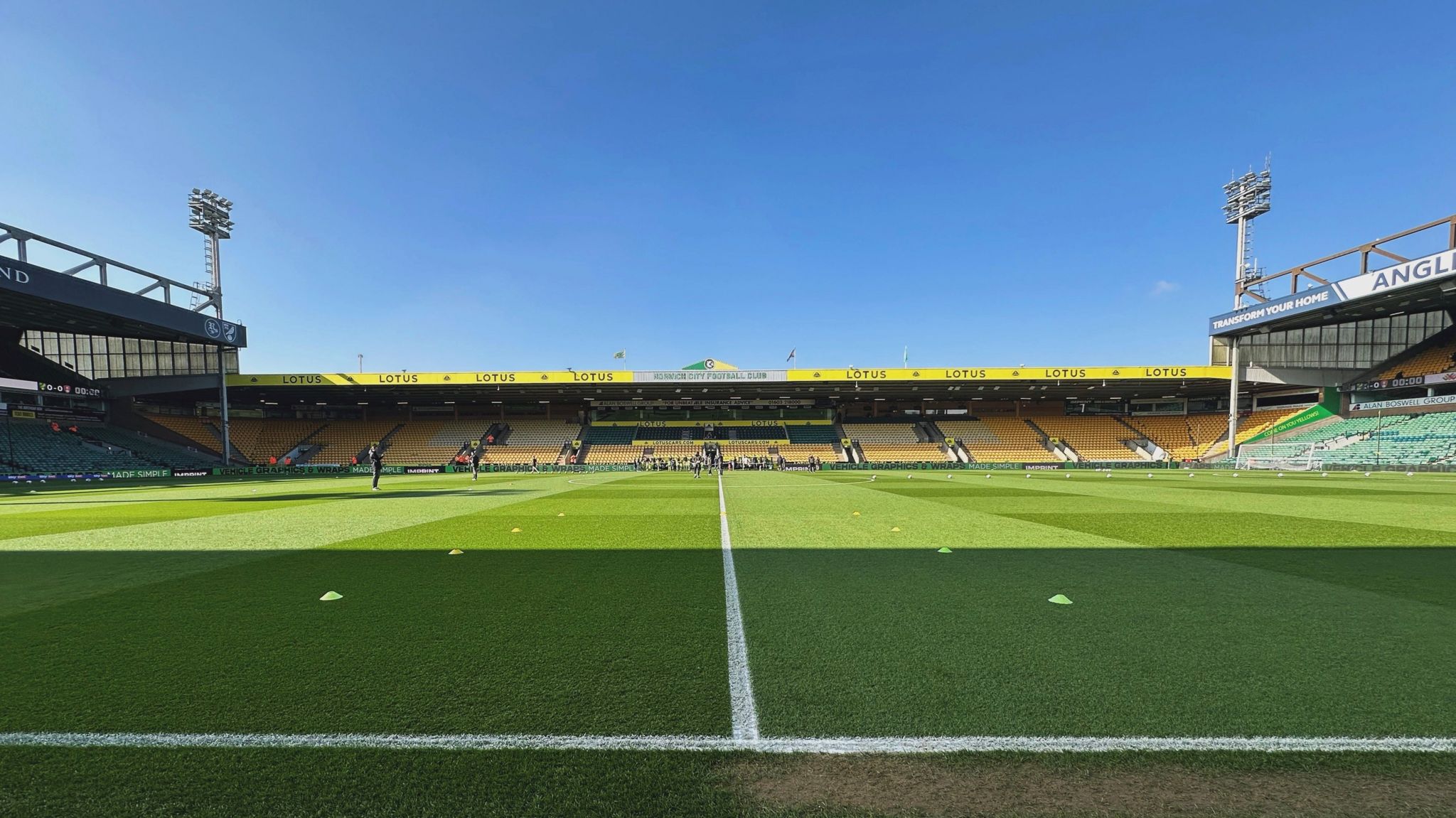 The sun is shining at Carrow Road - Norwich City v Rotherham United ...