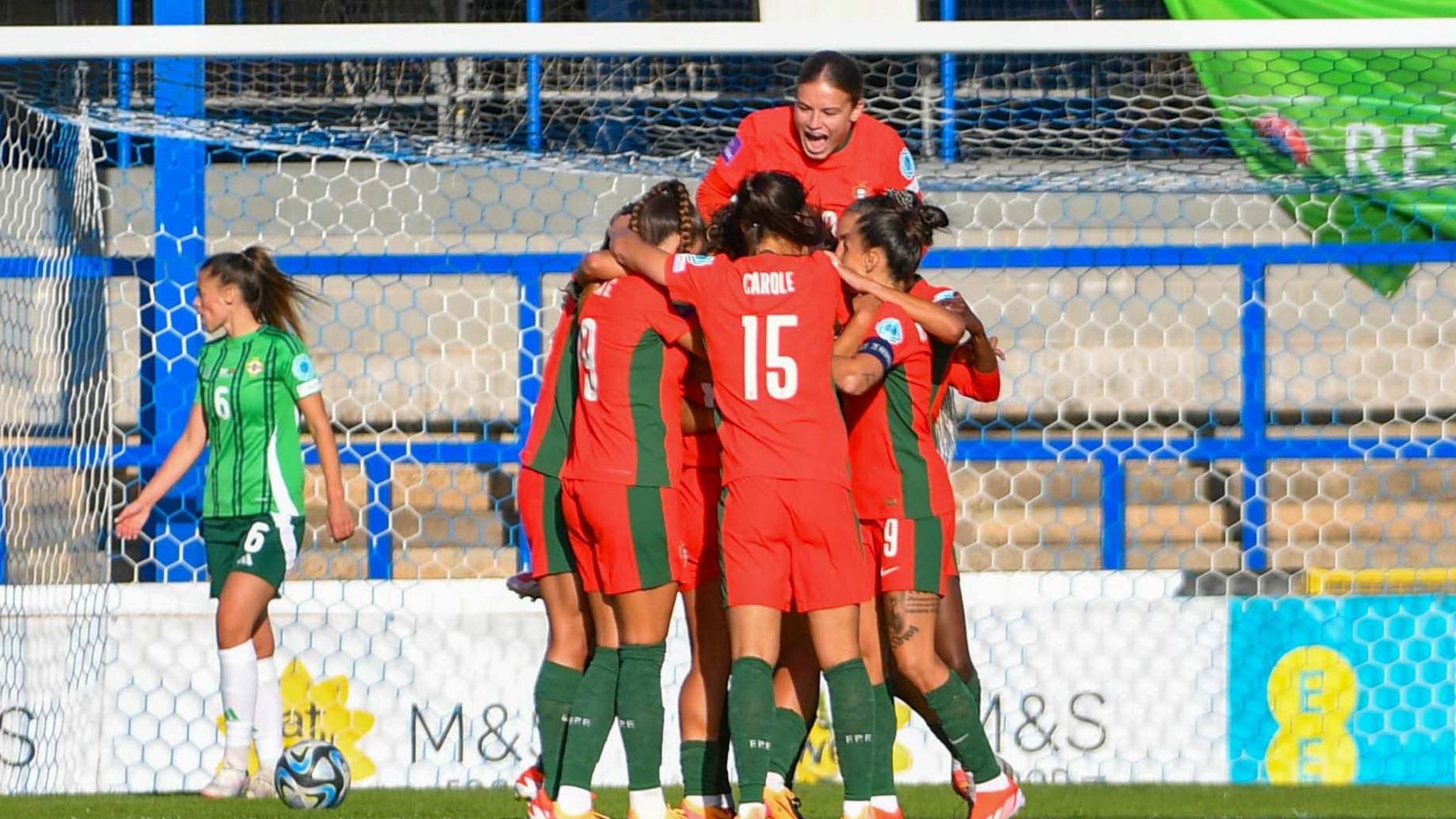 Portugal celebrate goal