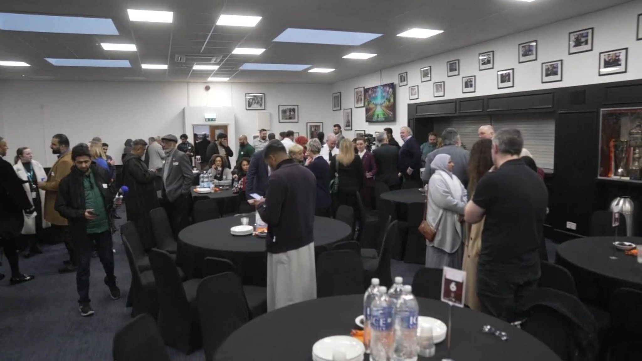 People inside attending the Iftar event at Kenilworth Road