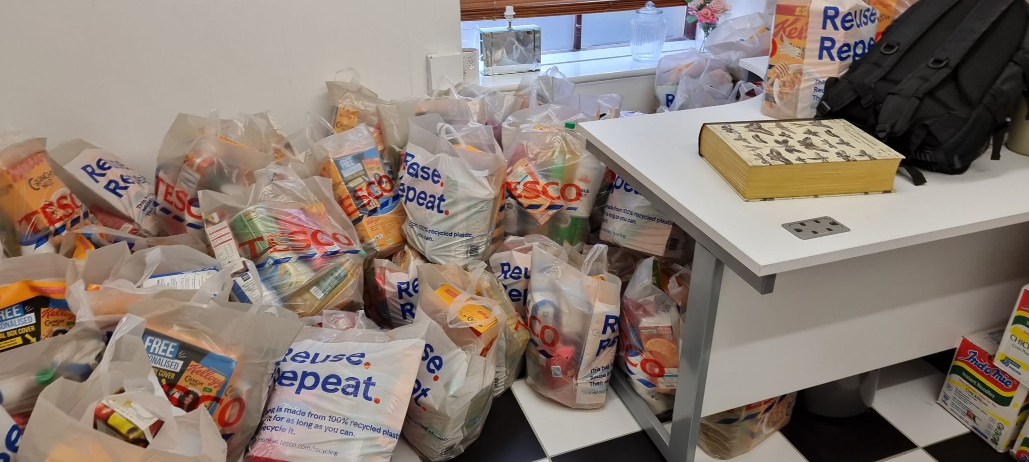 Food parcels being prepared for international students