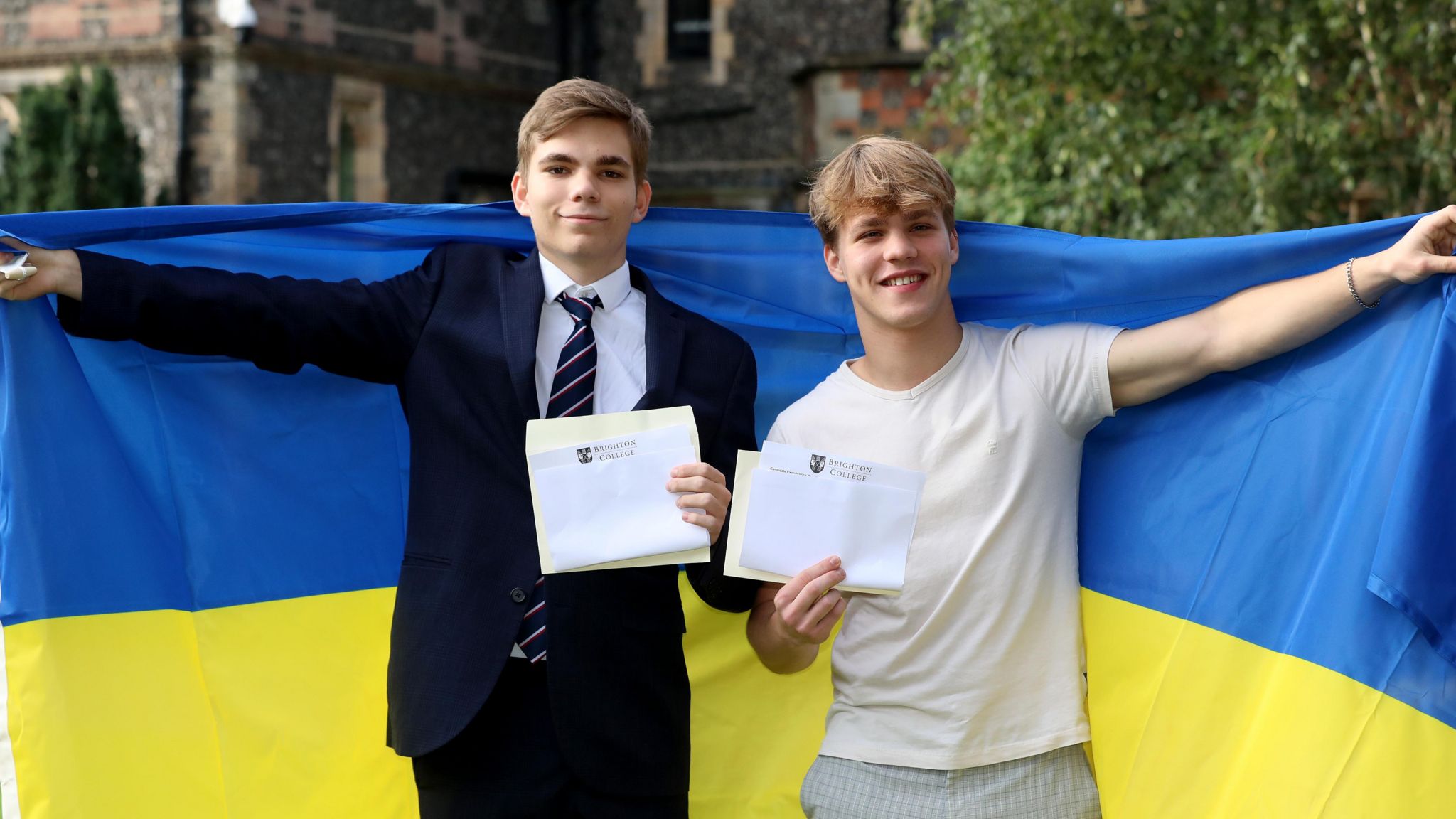 Two Ukrainian scholars at Brighton College