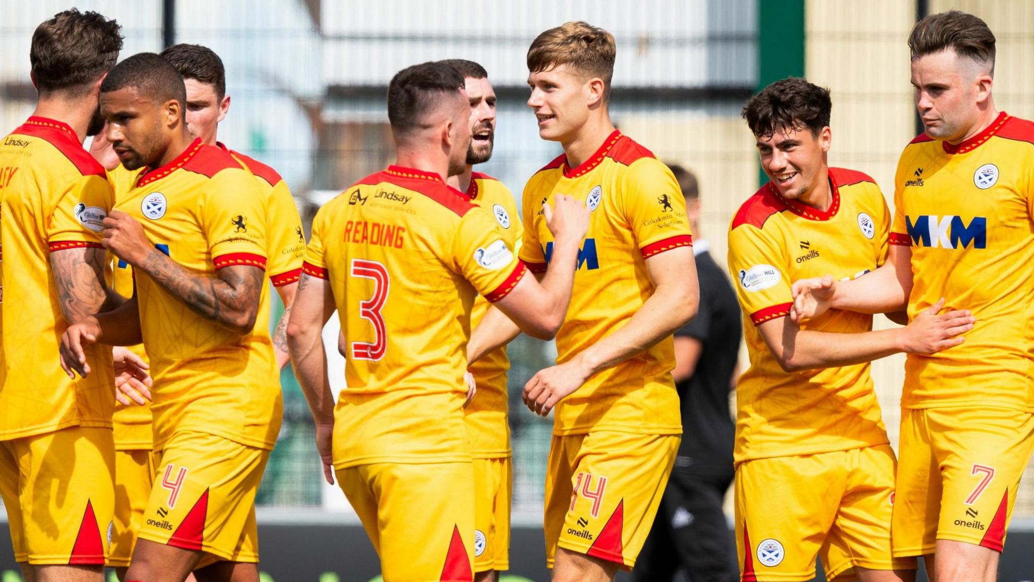 Ayr United celebrate