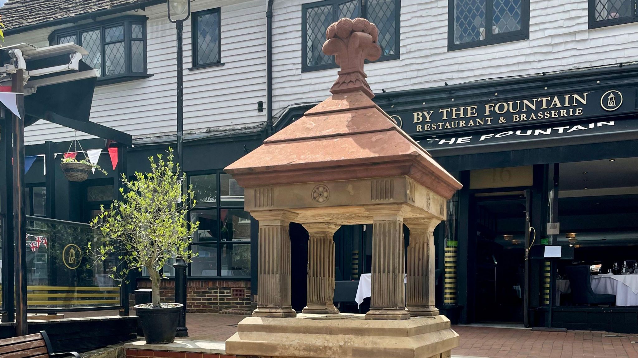 East Grinstead drinking fountain in a restored state