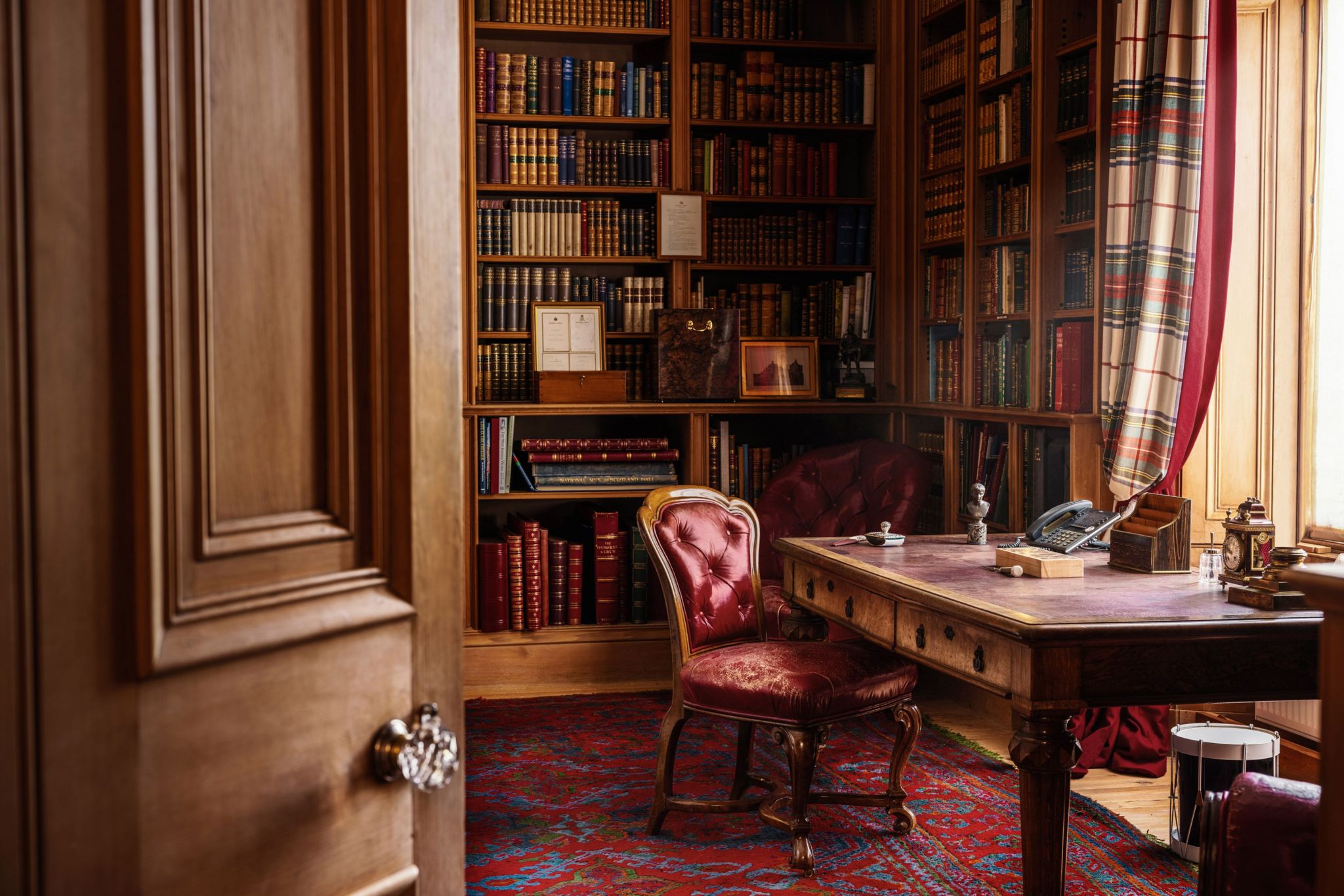 The library is King Charles' own working study 
