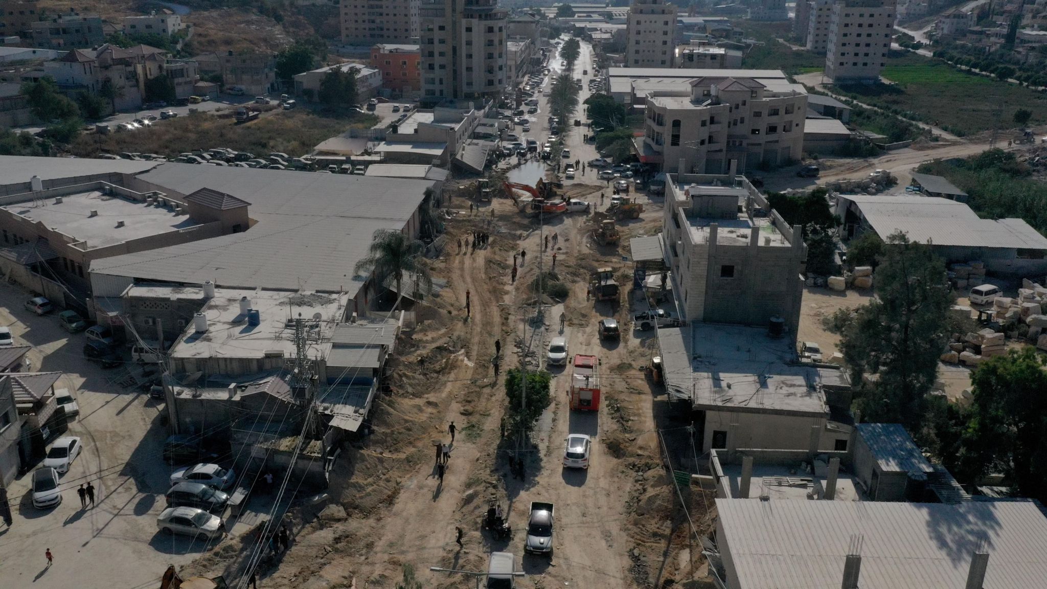 Nur Shams after Israeli attack in July