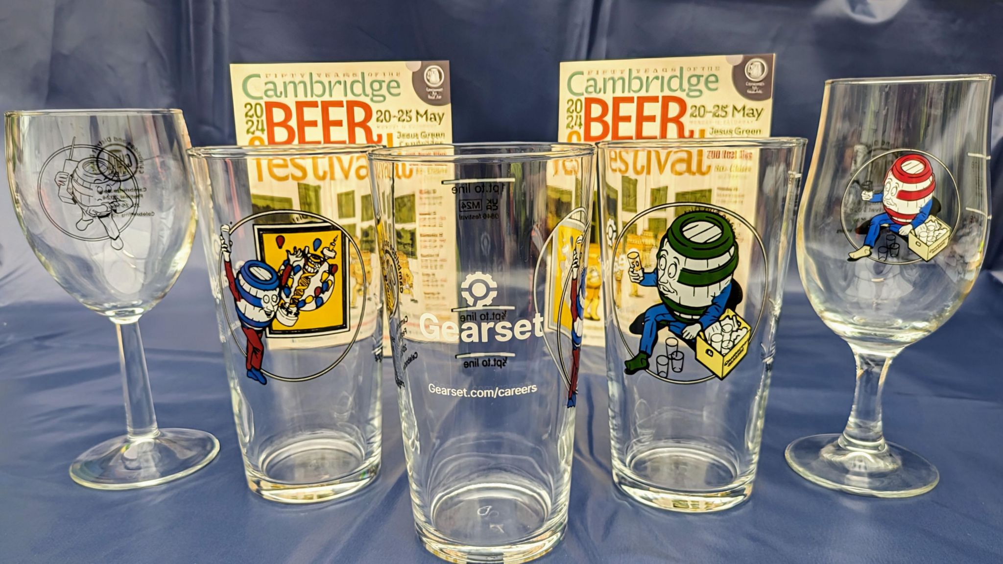 Beer festival glass designs
